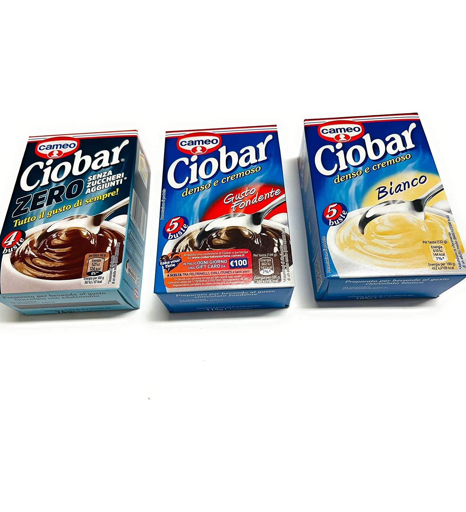 Tris Ciobar Ciobar Zero 76g + Ciobar Fondant 115g + White Ciobar 105g - Buy Online on GoSupps.com
