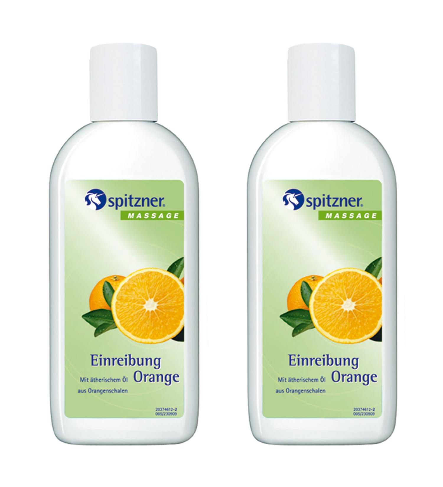Spitzner Eintrition Orange (2 x 200 ml) - cooling orange inscription liquid - for joint & muscle pain strains bruises and sprains