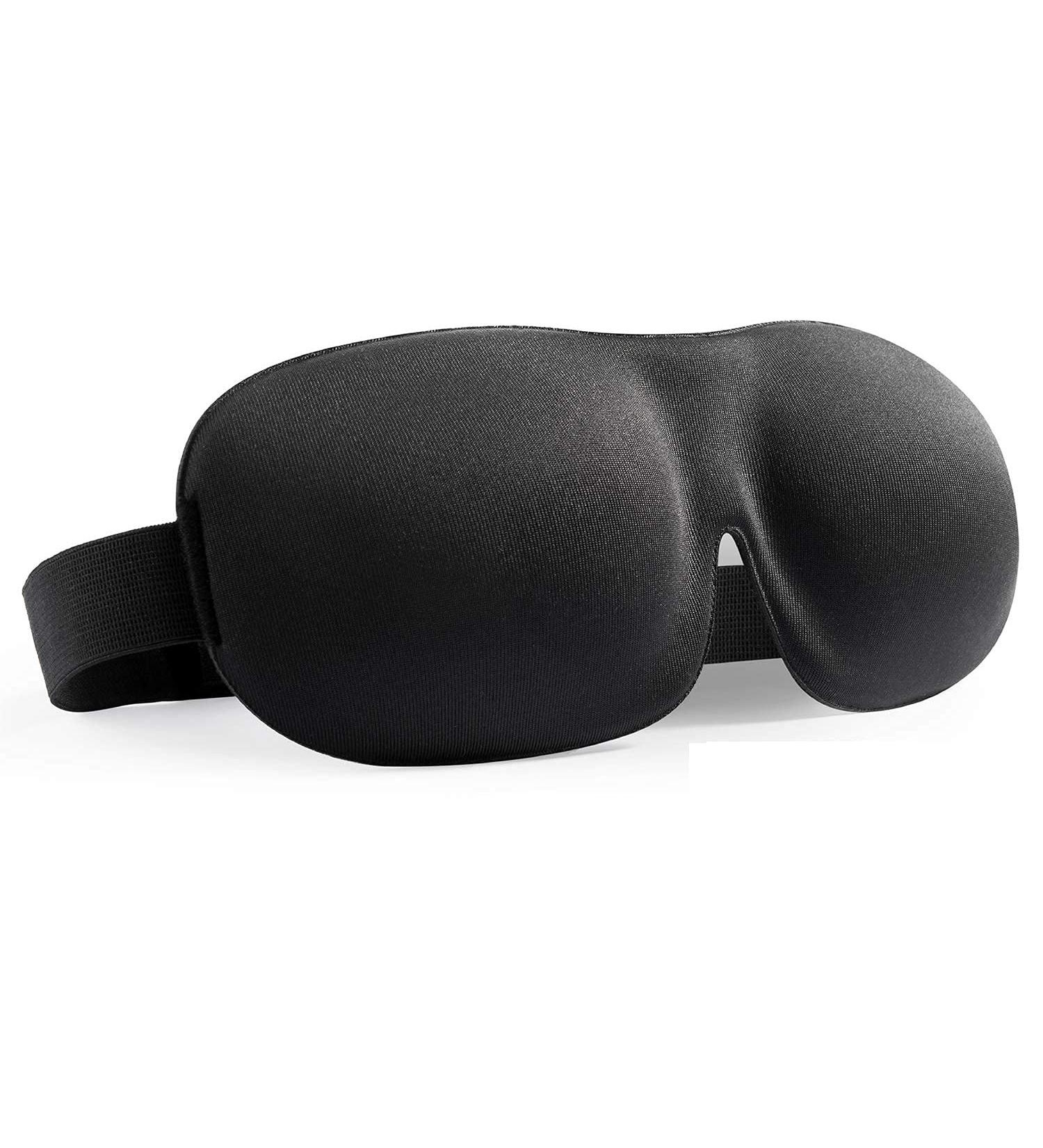 BE SAFE Forever Silk Sleeping Eye Mask - Travel Blindfold for Men & Women - Luxury Sleep Mask | EYE-Black-012 - Buy Online on GoSupps.com
