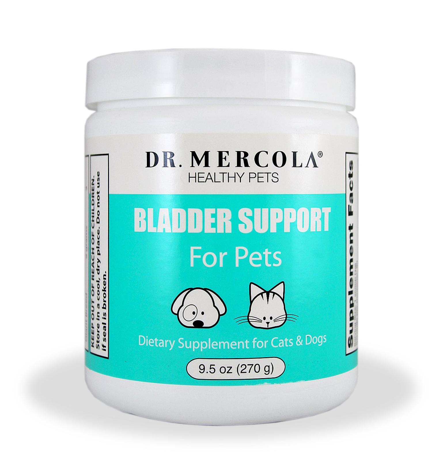 Dr. Mercola Bladder Support for Cats & Dogs - 9.5 oz (270 g) | Natural Urinary Health Supplement - Buy Online on GoSupps.com