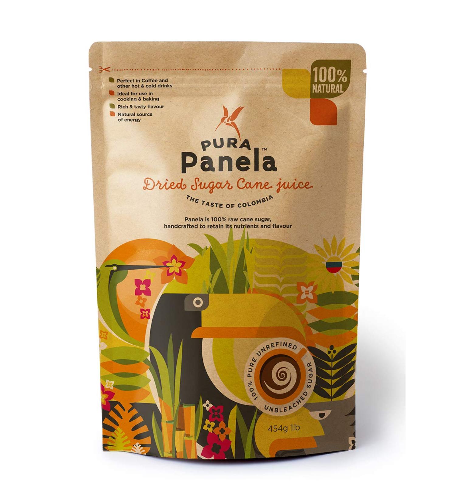 Pura Panela Colombiana - 454g Evaporated Cane Juice Sugar | Buy Online - Buy Online on GoSupps.com