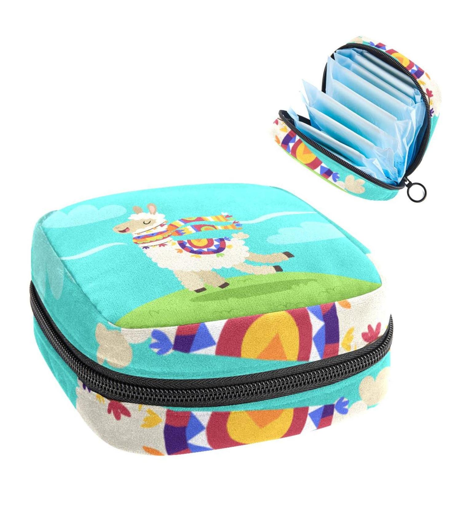 Funny Alpaca Portable Period Kit - Women's Bonds Storage Bag for Feminine Products - International Shipping Available - Buy Online on GoSupps.com