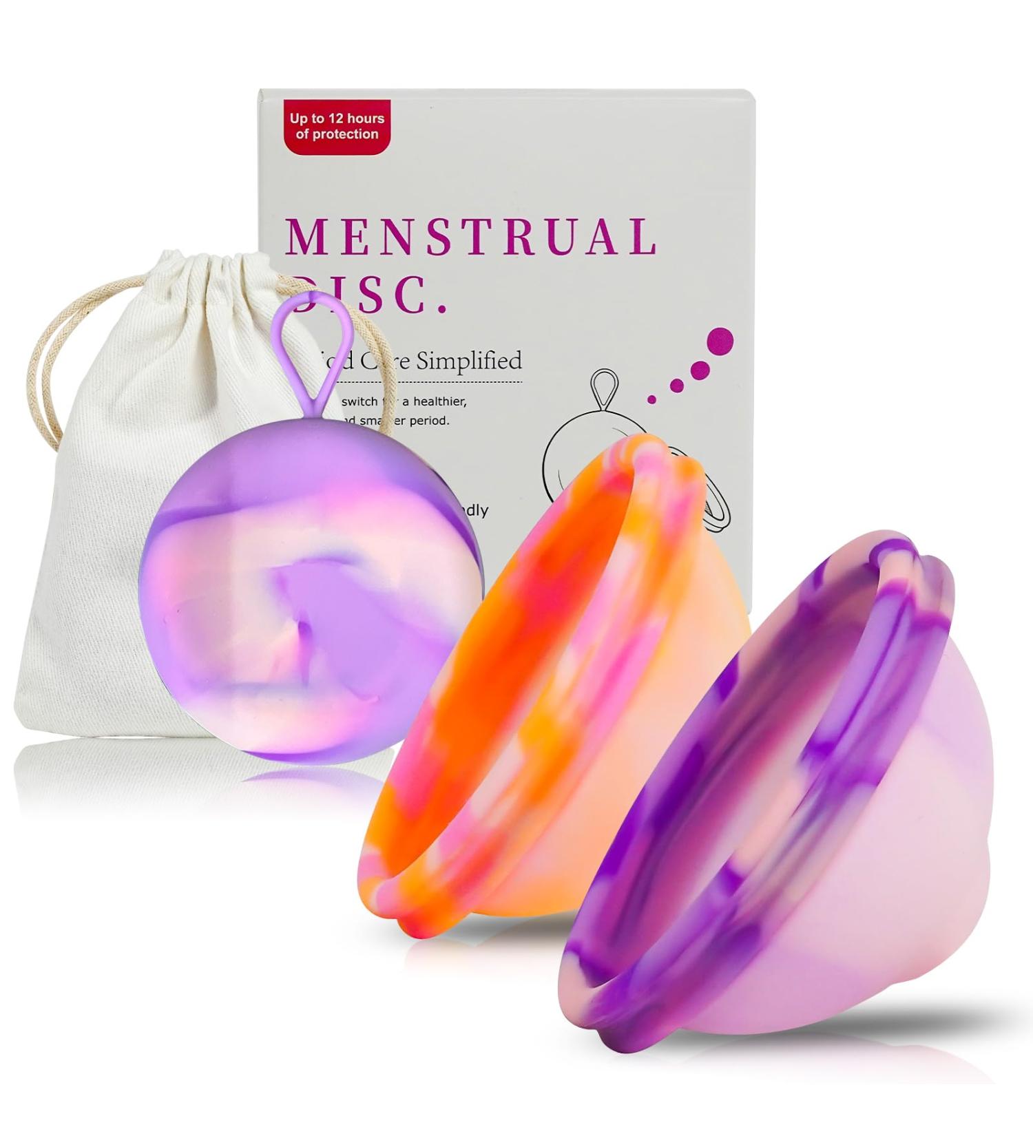 Reusable Menstrual Discs (M+L) - 100% Medical Silicone for Active Women | Sport Swimming & Intimacy - Buy Online on GoSupps.com