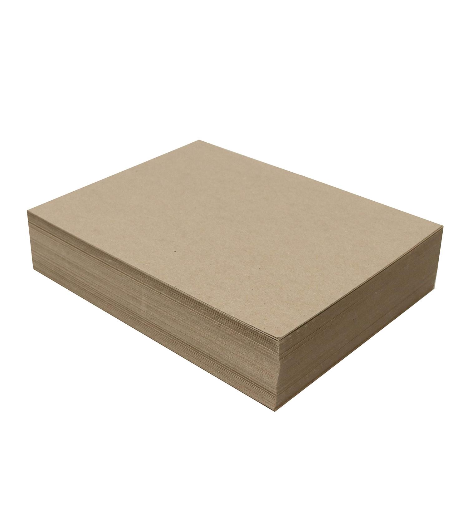 100 Chipboard Sheets 8x10 inch - 22pt Light Weight Brown Kraft Cardboard for Scrapbooking & Picture Frame Backing - .022 Caliper Thick | MagicWater Supply - Buy Online on GoSupps.com