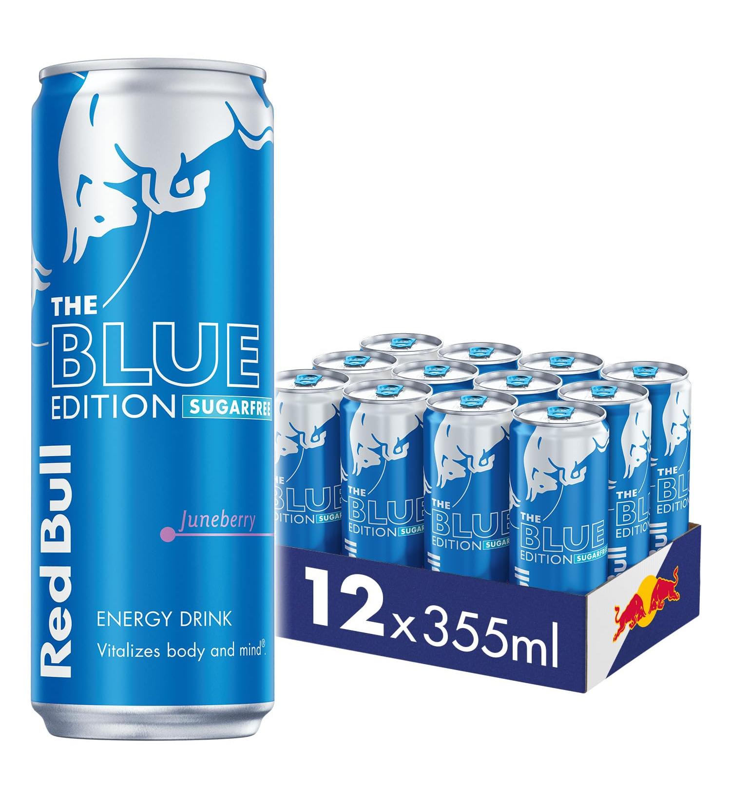 Red Bull Energy Drink Sugar Free Blue Edition Juneberry 355 ml x12