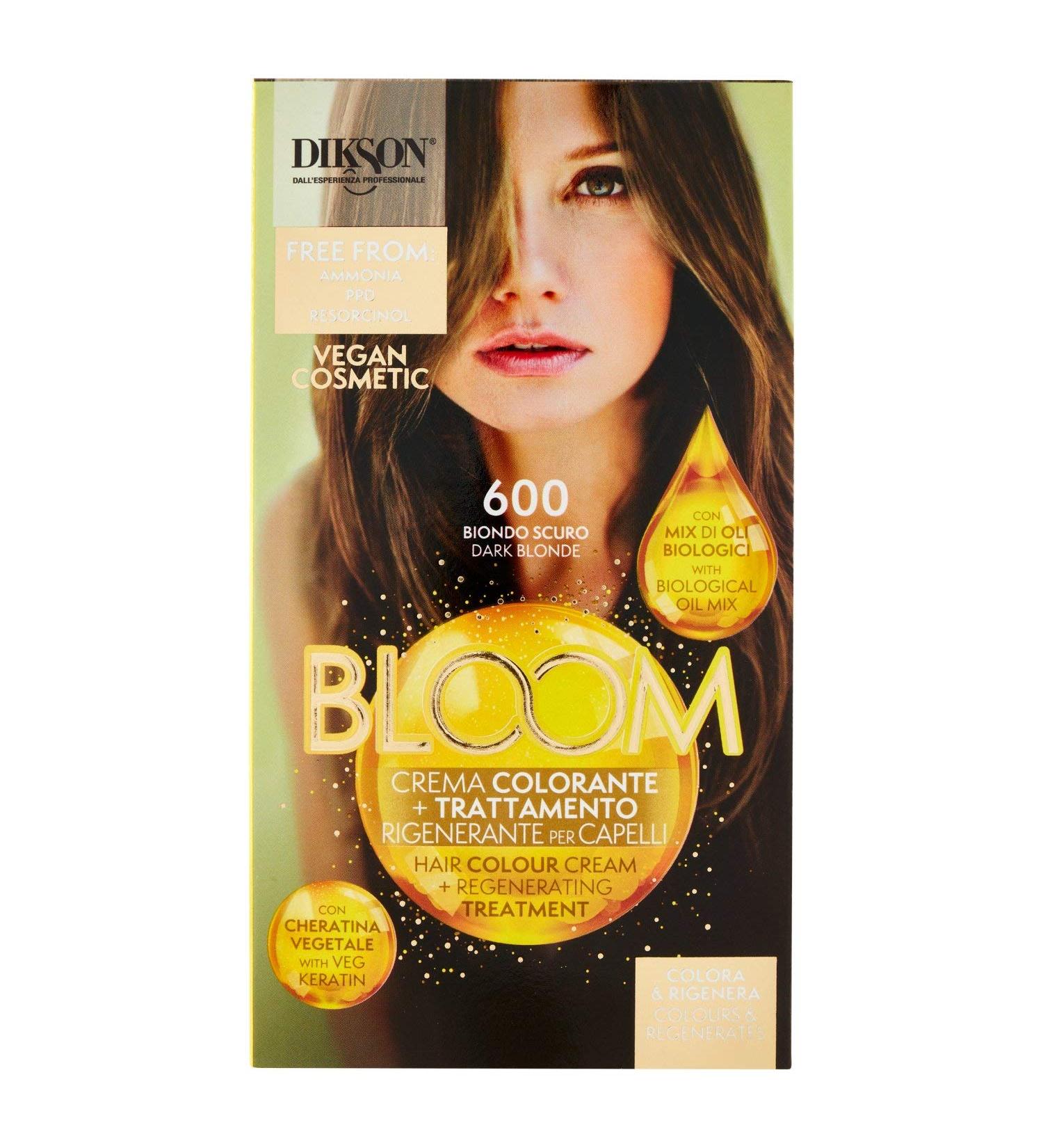 Dikson Bloom 2 In 1 Crema Colorante -600- Biondo Scuro 55ml - Buy Online on GoSupps.com