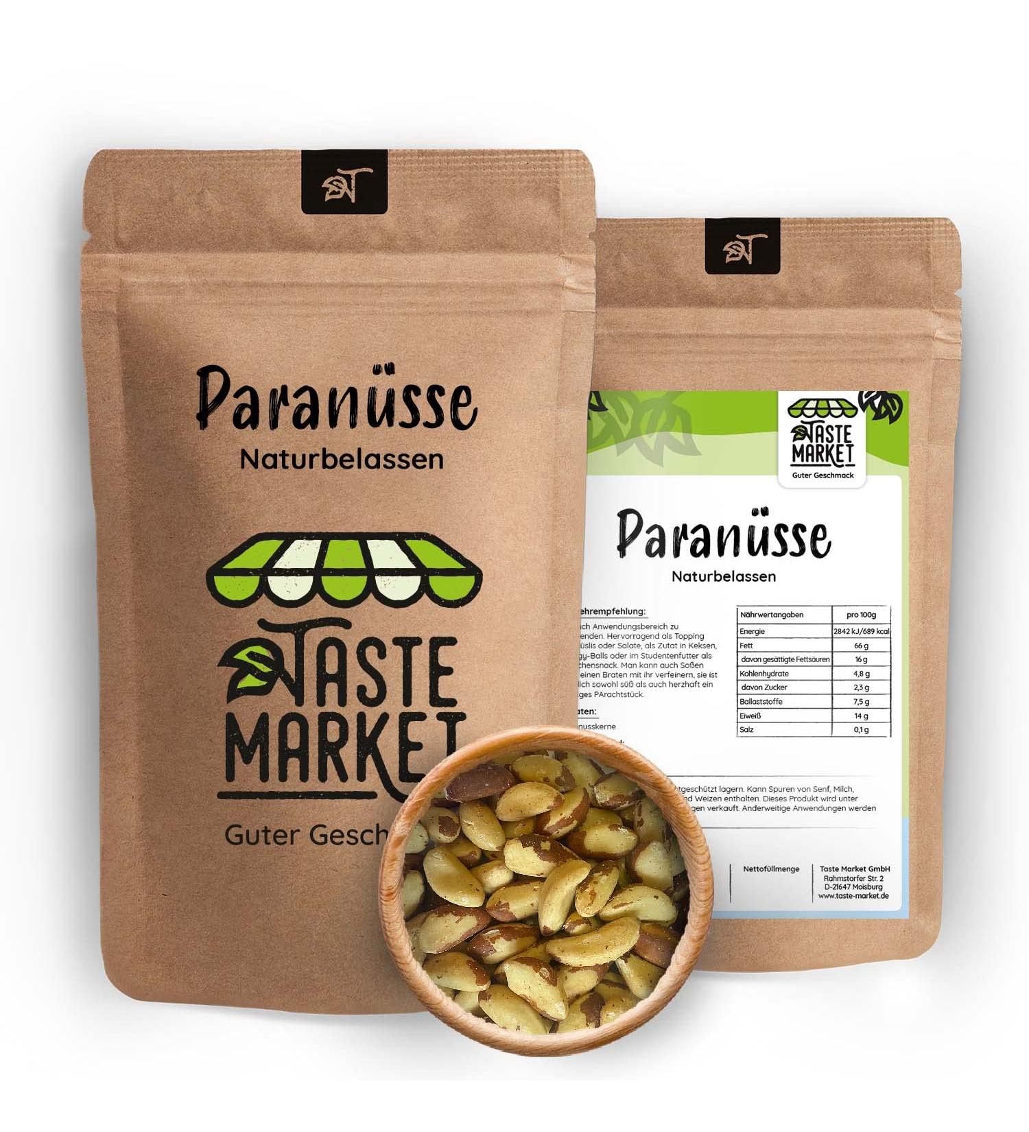 Buy 100g Brazil Nuts | Natural Raw Brazil Nut Kernels | Shelled & Untreated | TASTE MARKET - Buy Online on GoSupps.com