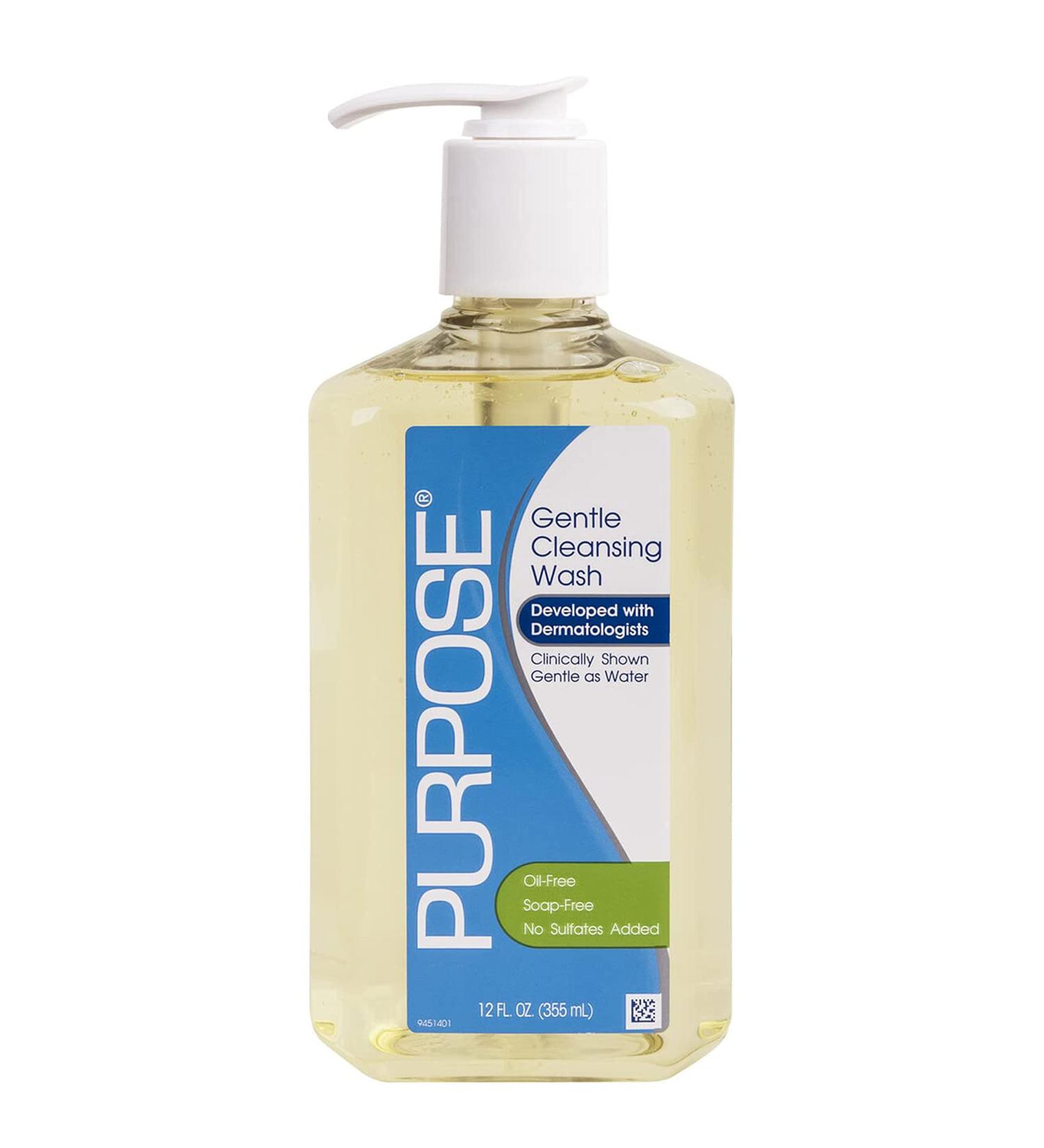 Purpose Gentle Cleansing Wash 12oz - Mild Face Cleanser for Sensitive Skin - Buy Online on GoSupps.com