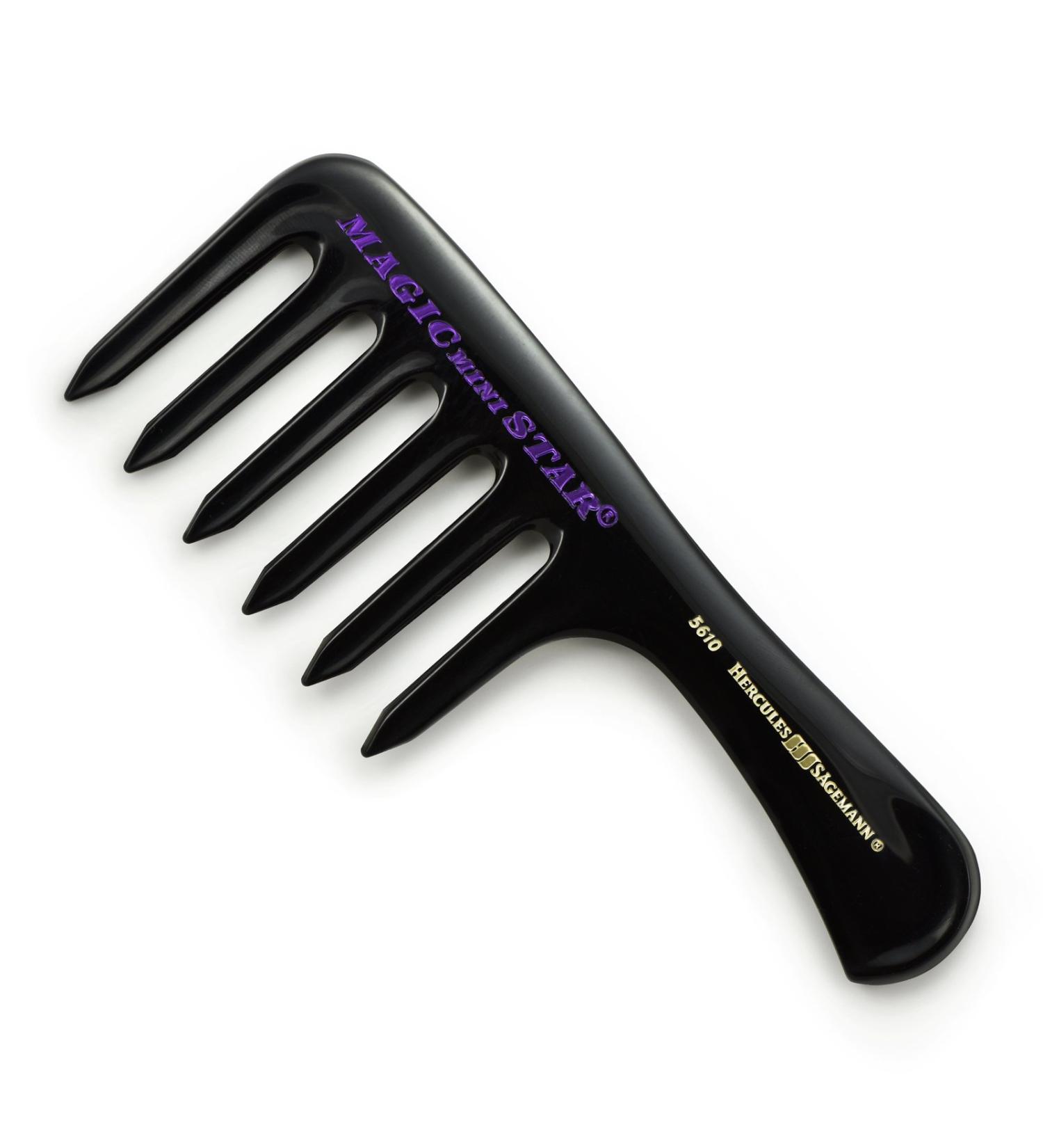Hercules S mann - 5610 pocket handle comb |Locol with further tooth width for loosening up curls |Ideal for on the goSize: 6.5 inches 1 piece (1 pack)