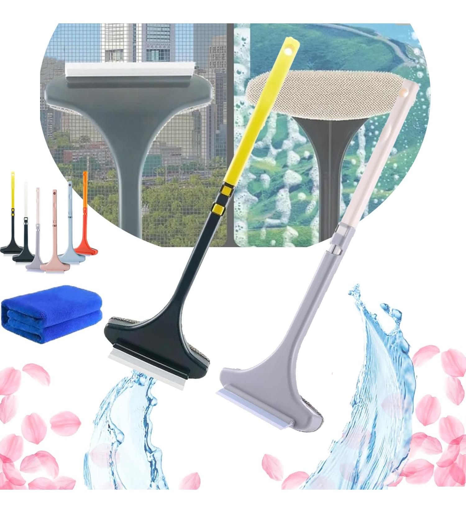 2 in 1 Mesh Cleaner Brush 2 in 1 Multifunctional Screen Brush Window Screen Cleaner Brush Extendable Window Screen Cleaning Brush with Scraper Wet and Dry Use (2PCS-B) - Buy Online on GoSupps.com