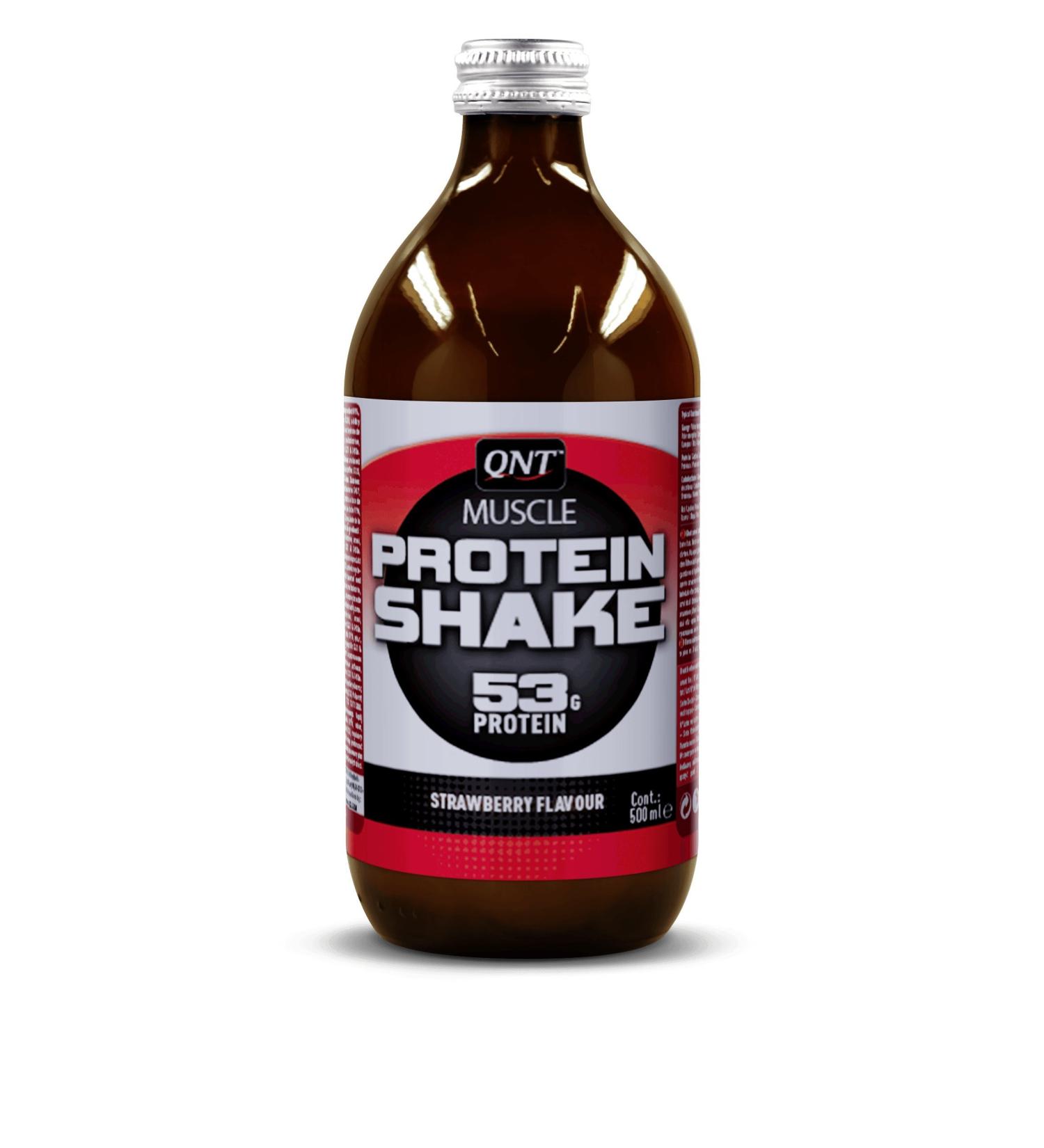 QNT Sport QNT Protein Shake 12x500ml Glass Strawberry