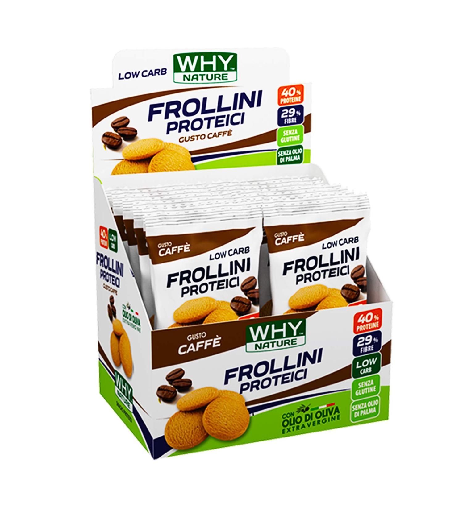 Why Nature Frollini Protein Low Carb Taste coffee gluten free bag with 30 g