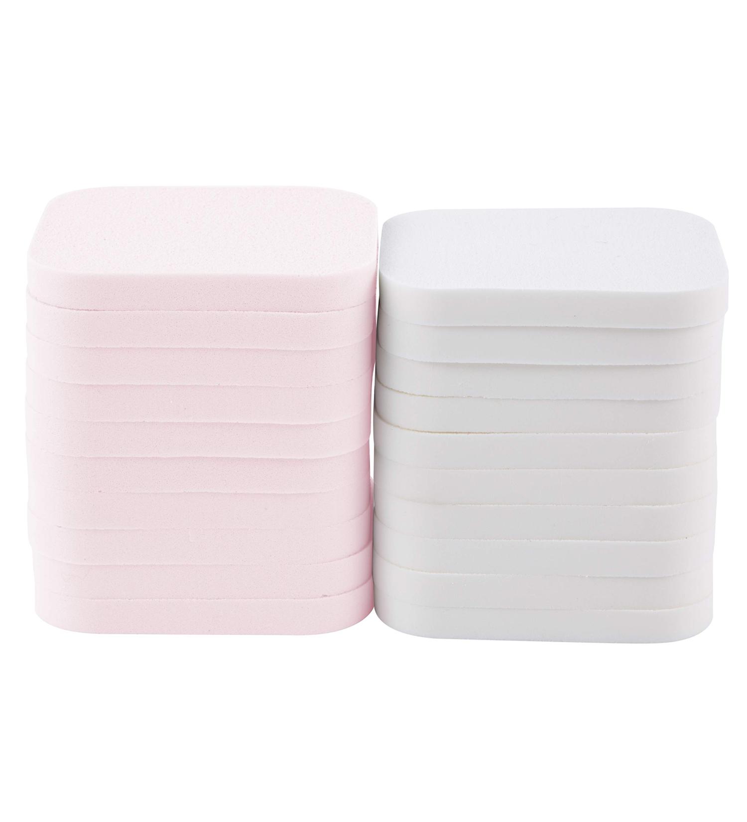 Truyu 20 Rectangle Makeup Sponge (20pk) - Ideal Size for Makeup Bag, Perfect for Foundation, Liquid Creams, and Powder - Buy Online on GoSupps.com