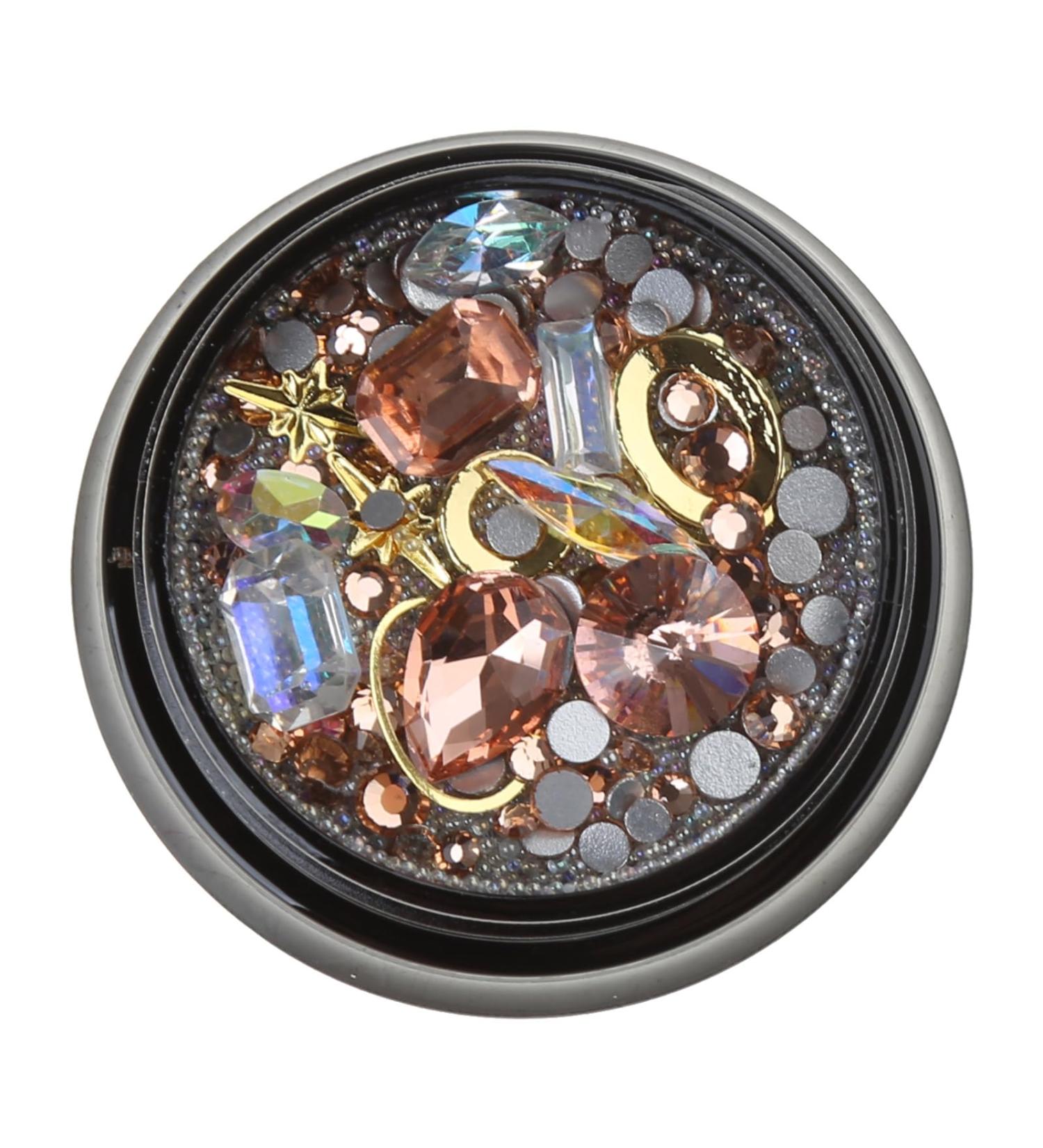 FEIlei Clear Crystal Nail Rhinestones 3D Nail Gems Nail Diamonds Metal Nail Studs - Buy Online on GoSupps.com
