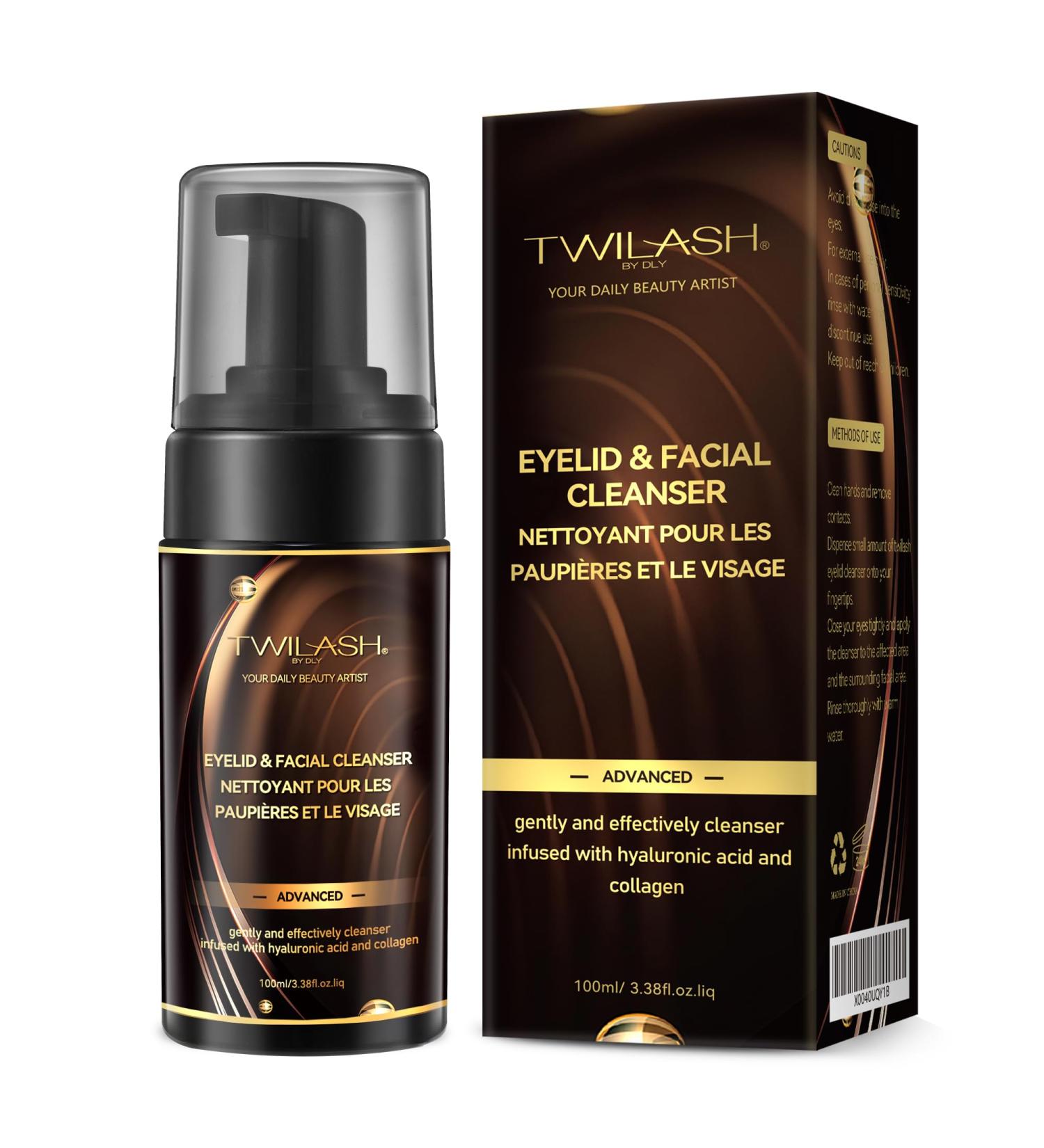 Premium Eyelid & Facial Cleanser 100ml - Safe Foaming Cleanser for Sensitive Skin & Contact Lens Wearers - Buy Online on GoSupps.com