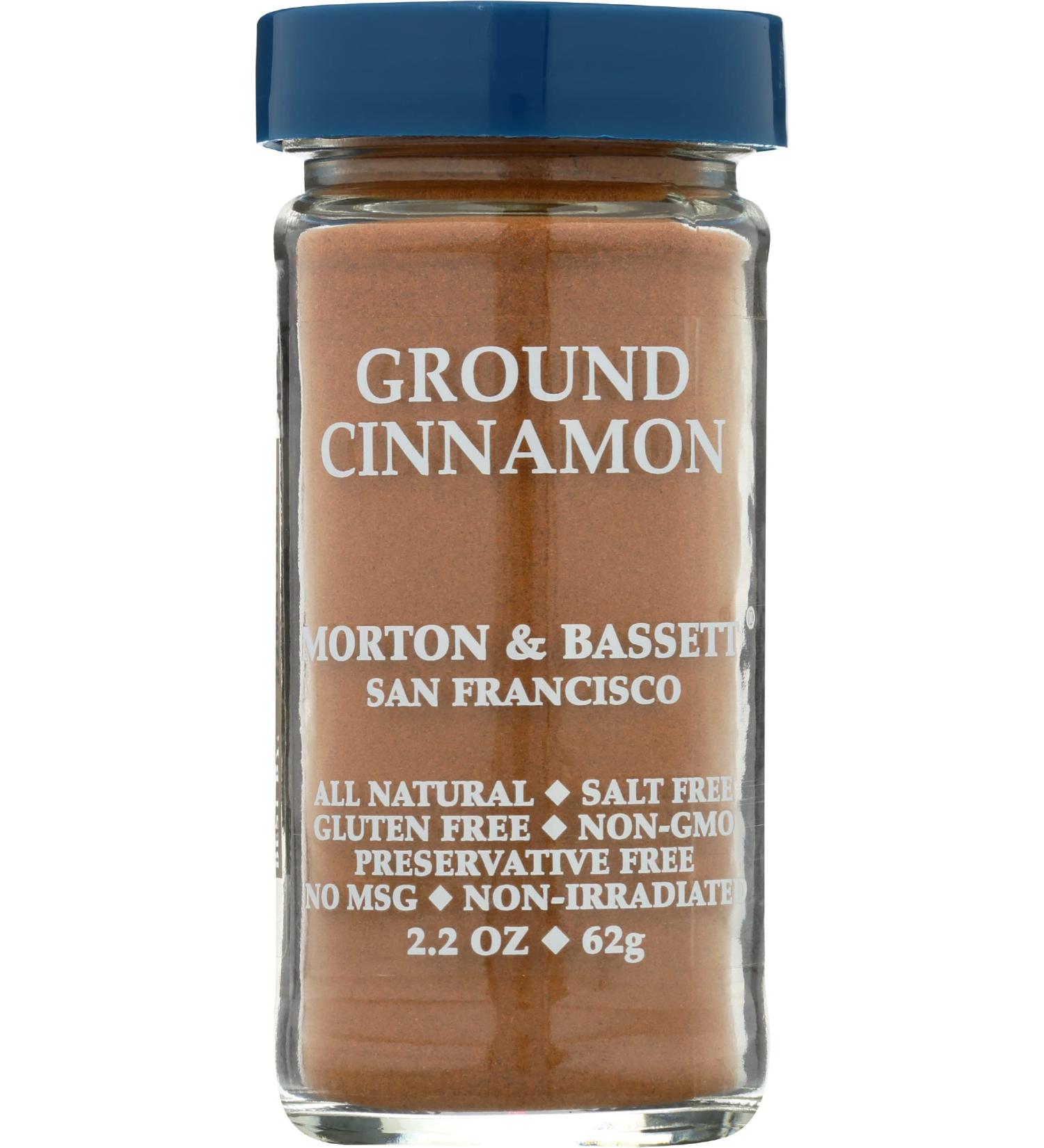 Morton & Bassett Ground Cinnamon - 2.2 oz Jar | Premium Quality Spice - Buy Online on GoSupps.com