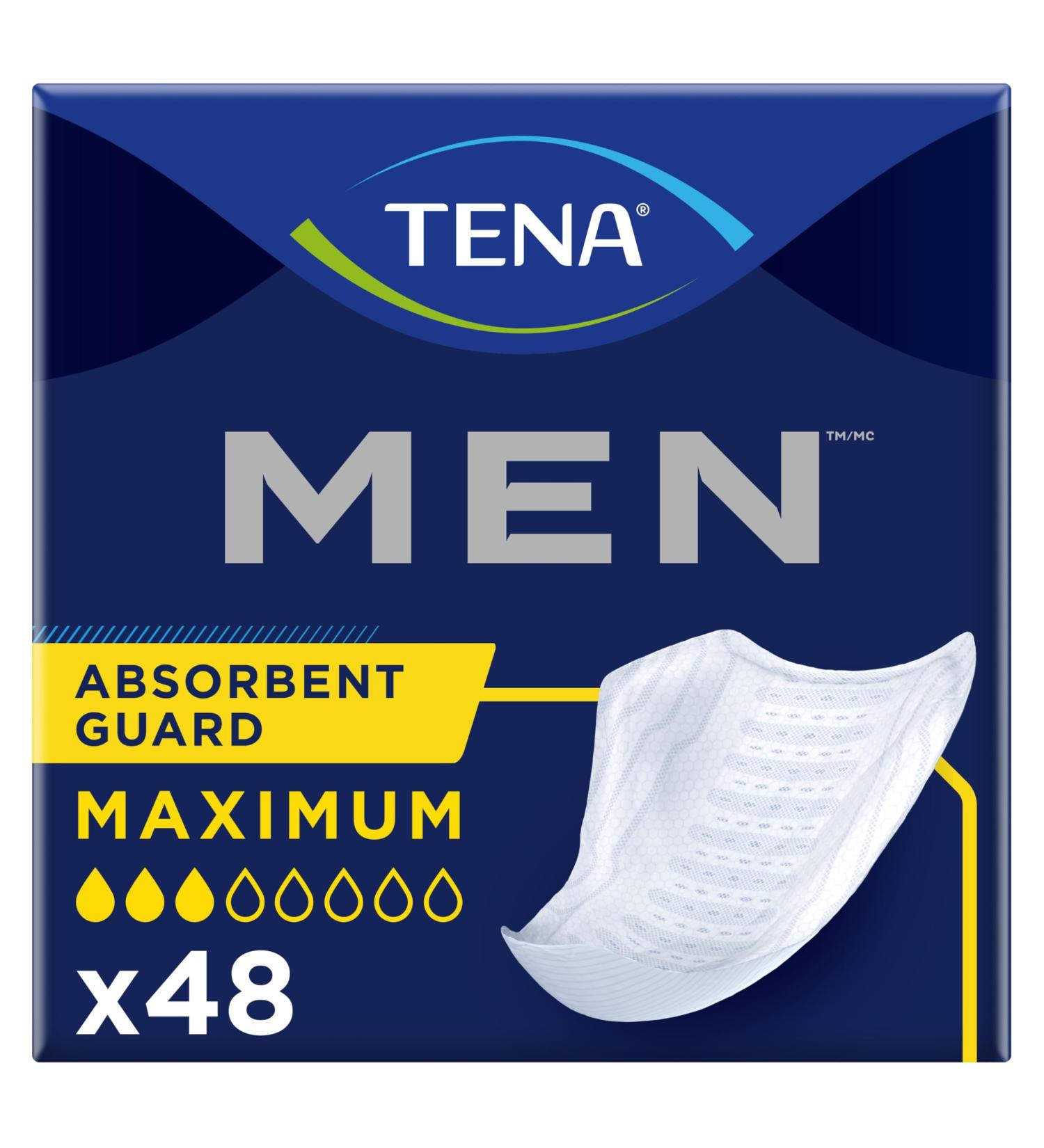 Tena Incontinence Guards for Men - Maximum Absorbency 48 Count | Best International Shipping - Buy Online on GoSupps.com