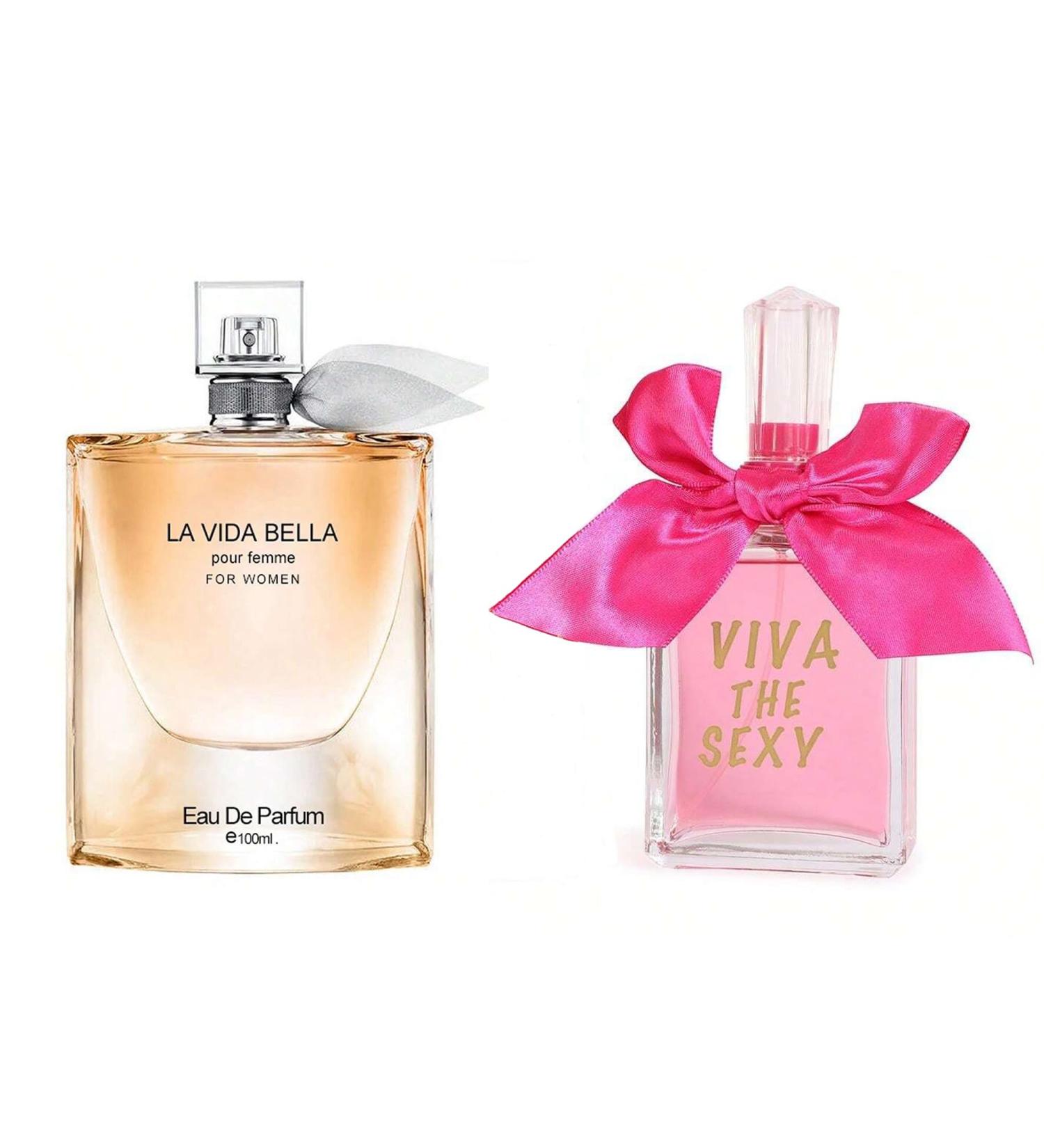 Women's Perfume La Vida Bella& Viva the Sexy Combo Set Eau De Parfum Long Lasting Fragrance 3.4 Fl Oz Spray Each for Daily Used la vida bella&Viva the Sexy - Buy Online on GoSupps.com