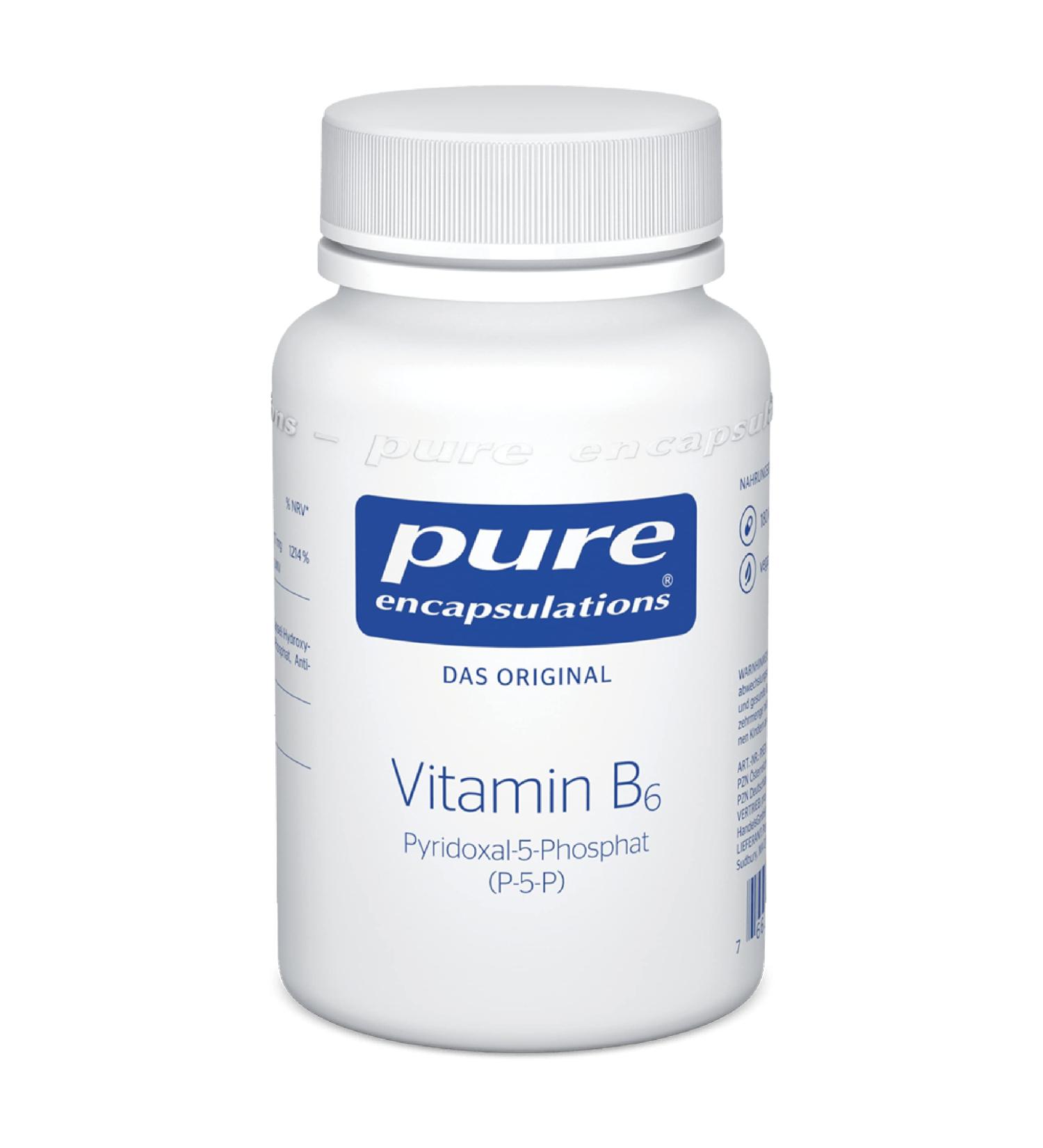Pure Encapsulations Vitamin B6 - 180 Vegan Capsules | Support Energy & Mood | International Shipping - Buy Online on GoSupps.com