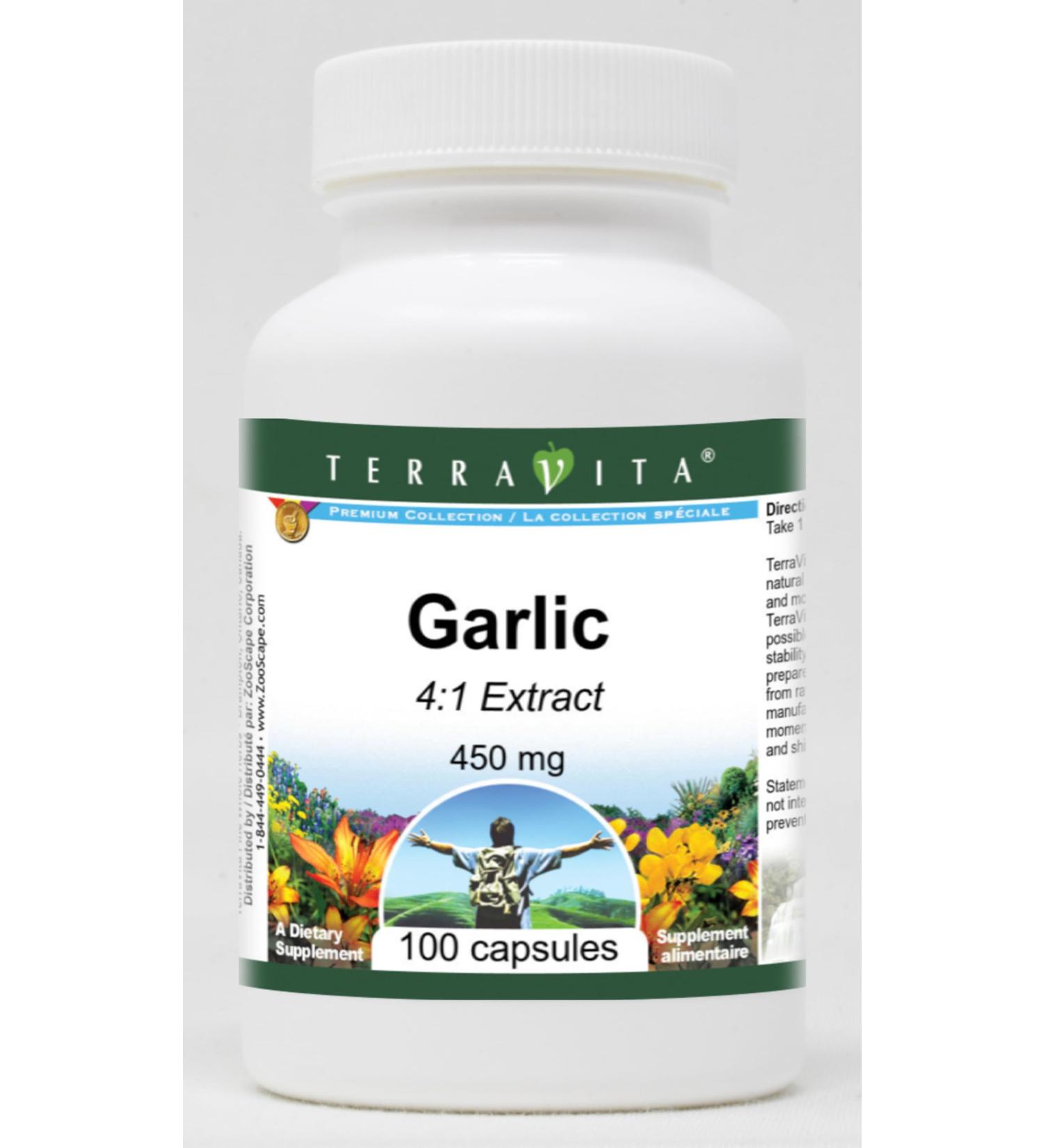 Garlic 4:1-450 mg (100 Capsules ZIN: 520192) - 3 Pack - Buy Online on GoSupps.com
