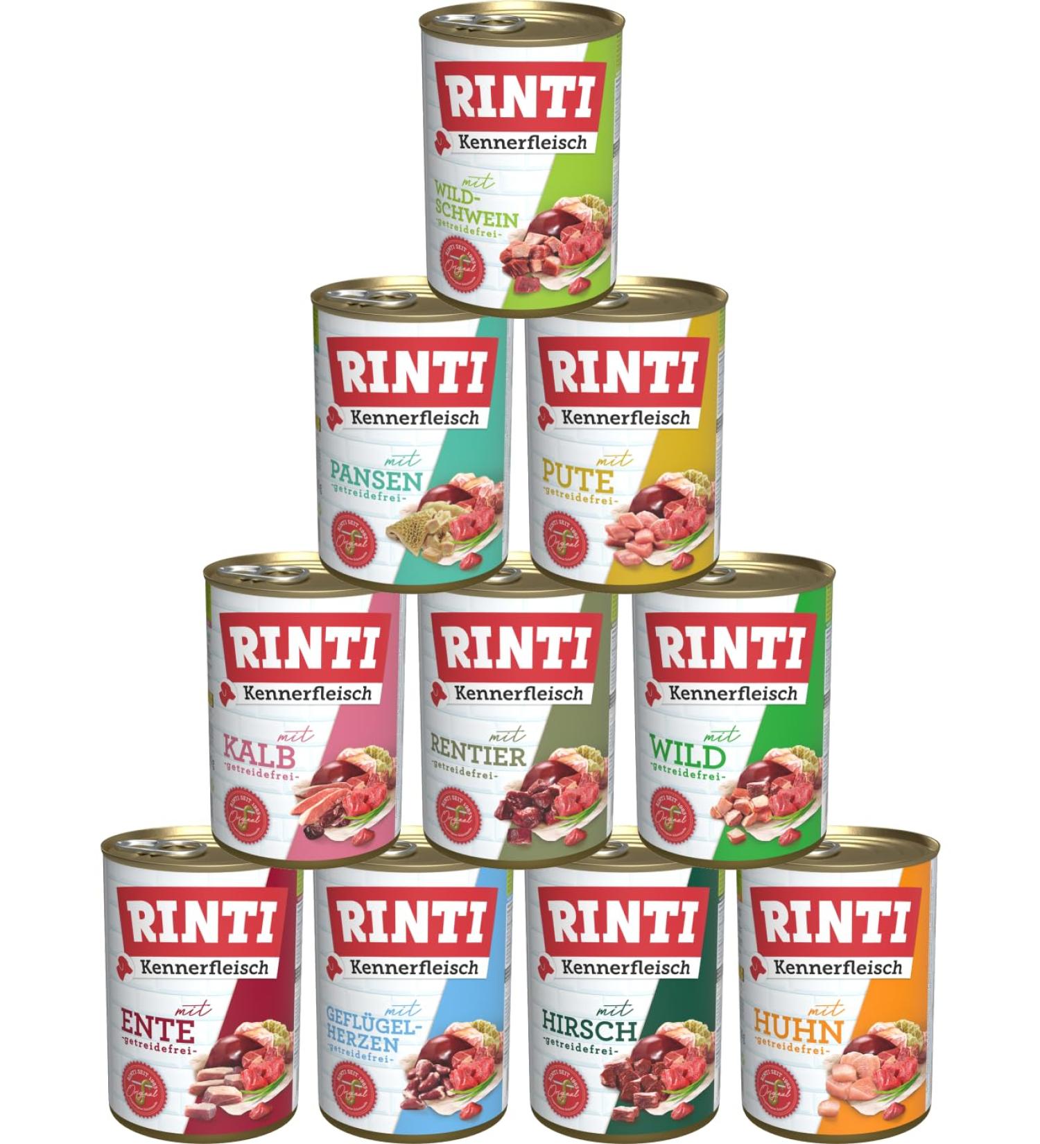 Rinti Connoisseur 400g Mix | 10 Varieties of Cereal-Free Wet Dog Food | Available in 10 20 or 30 Packs | Shop Now! - Buy Online on GoSupps.com