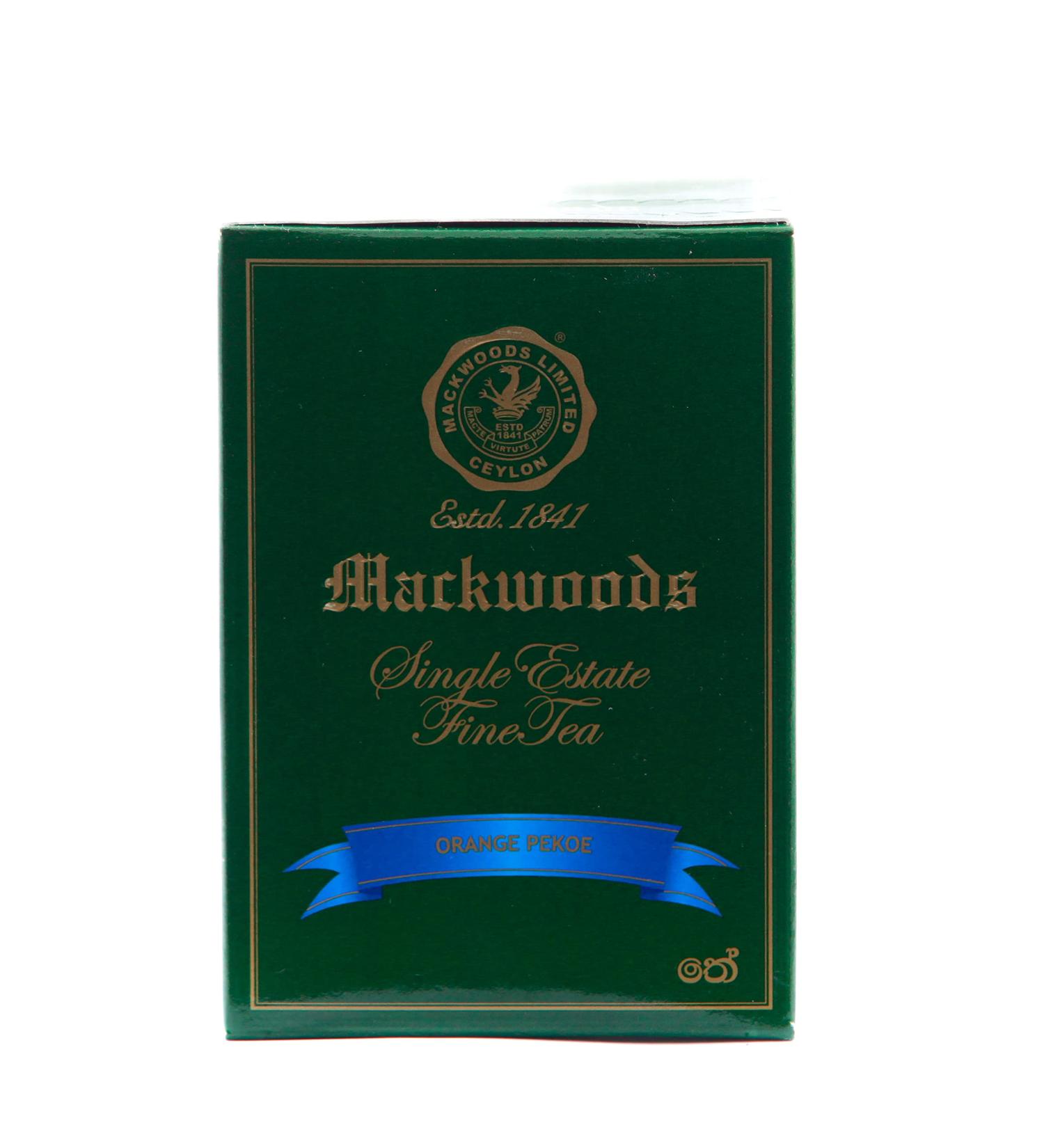 CEYLON BLACK TEA MACKWOODS SINGLE ESTATE LOOSE LEAF ORANGE PEKOE (OP) IN A CARTON - 100g - Buy Online on GoSupps.com