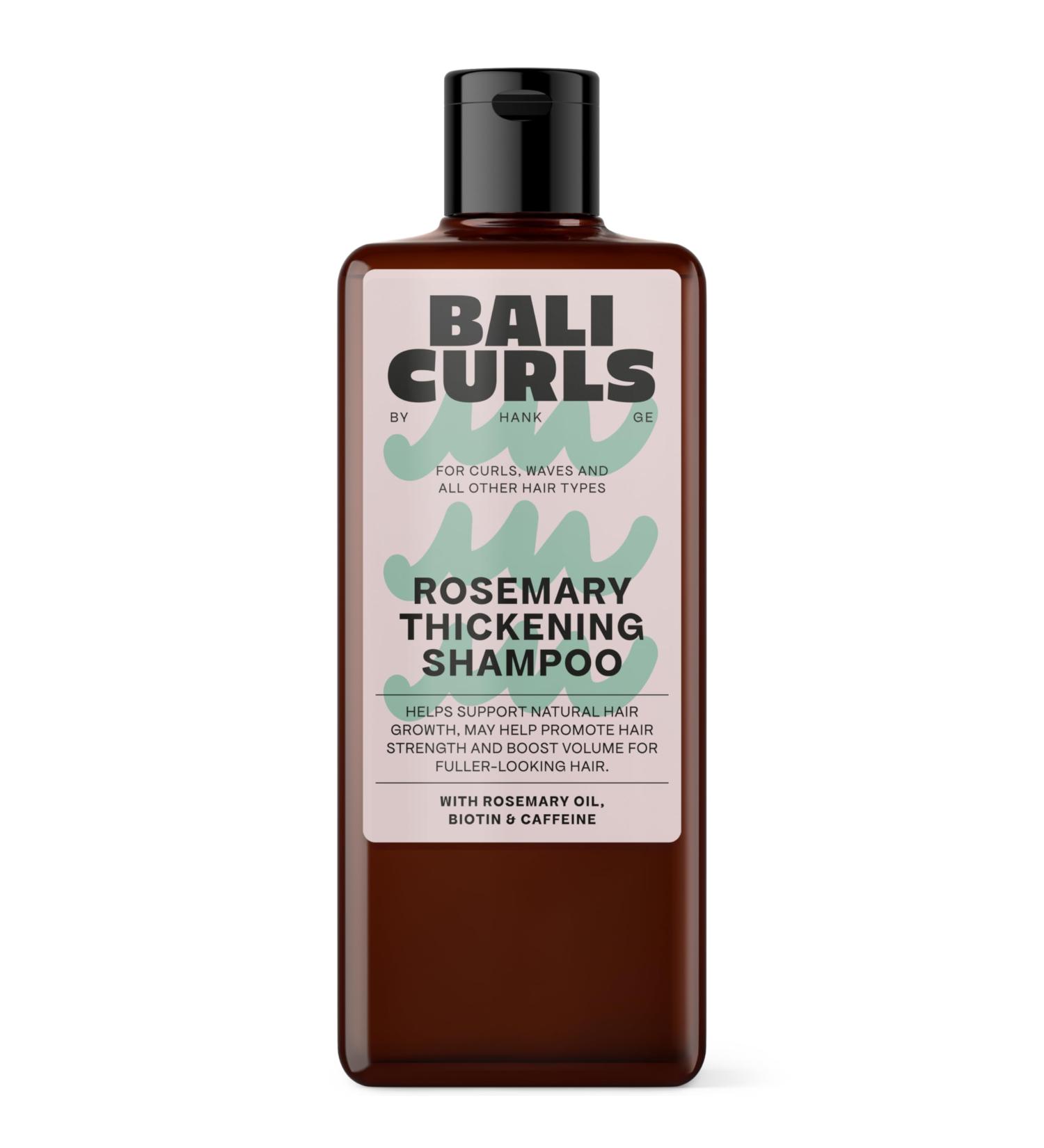 Bali CURLS Rosemary Thickening Shampooing fortifiant l'huile de romarin biotine et caf ine Shampooing volume v g talien pour cheveux fins et fins Conforme aux boucles 200 ml