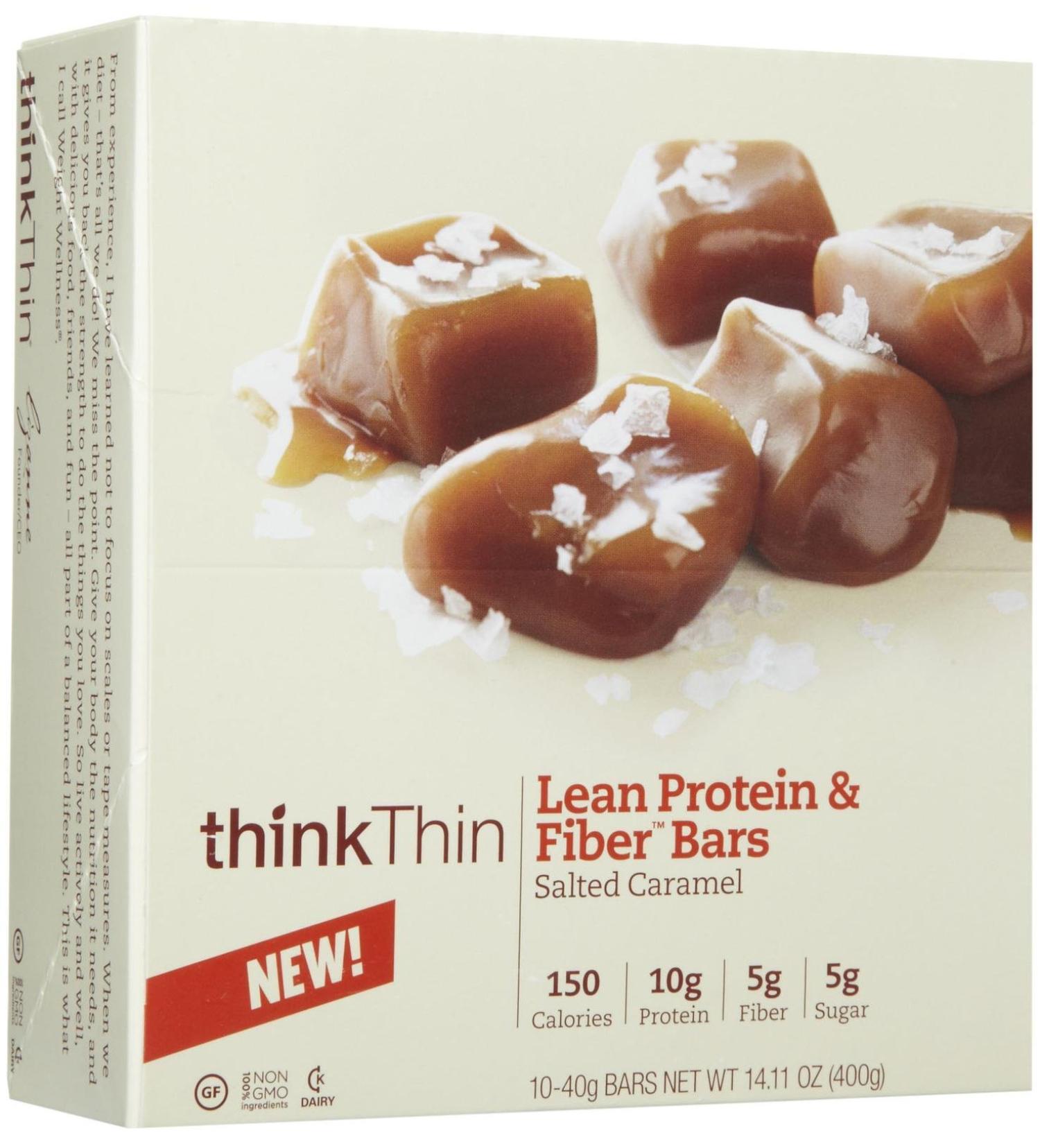 thinkThin Protein Bars - Salted Caramel - 1.41 oz - 10 ct