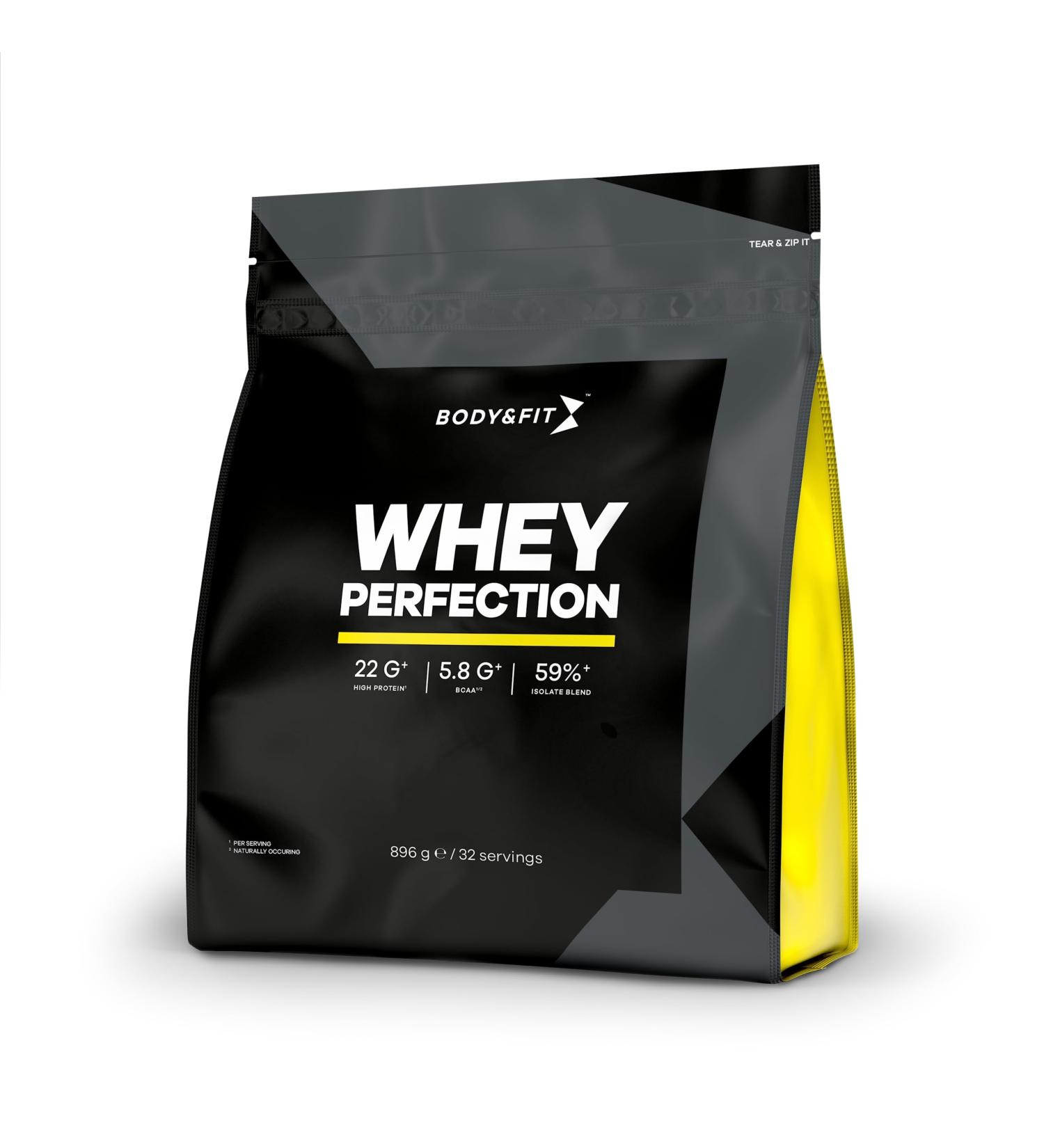 Buy Body & Fit Whey Perfection - Vanilla Protein Powder (896g) | 32 Shakes - Best Quality Whey Protein for Muscle Growth & Recovery - Buy Online on GoSupps.com