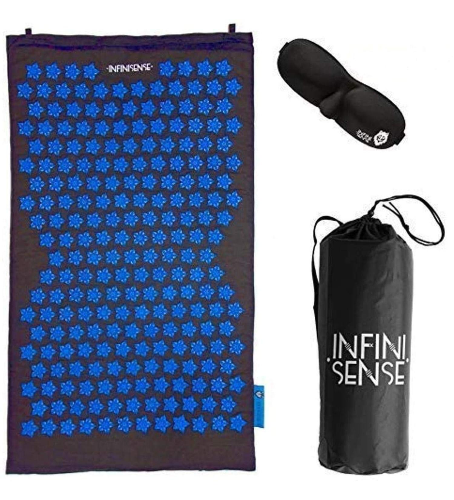 Shop INFINISENSE TAPCOT Cotton Rug - Blue/Black 75x42 cm | International Shipping Available - Buy Online on GoSupps.com