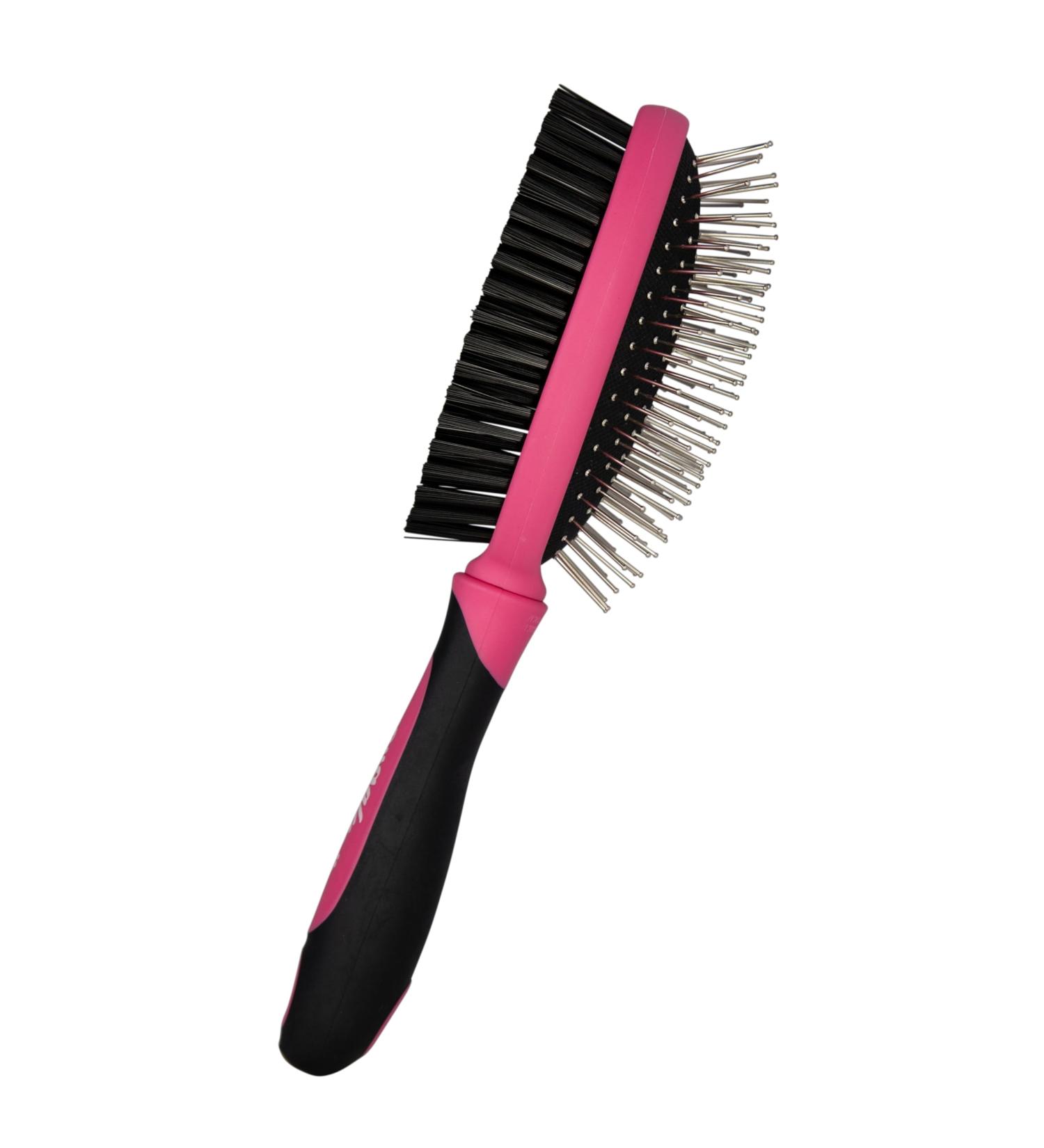 Bugalugs 2 in 1 Dog brush & Cat brush for dogs puppy cat & kitten brush double sided long & short haired pet brush removes loose hair Cat & Dog brushes for grooming stimulates the skin - Buy Online on GoSupps.com
