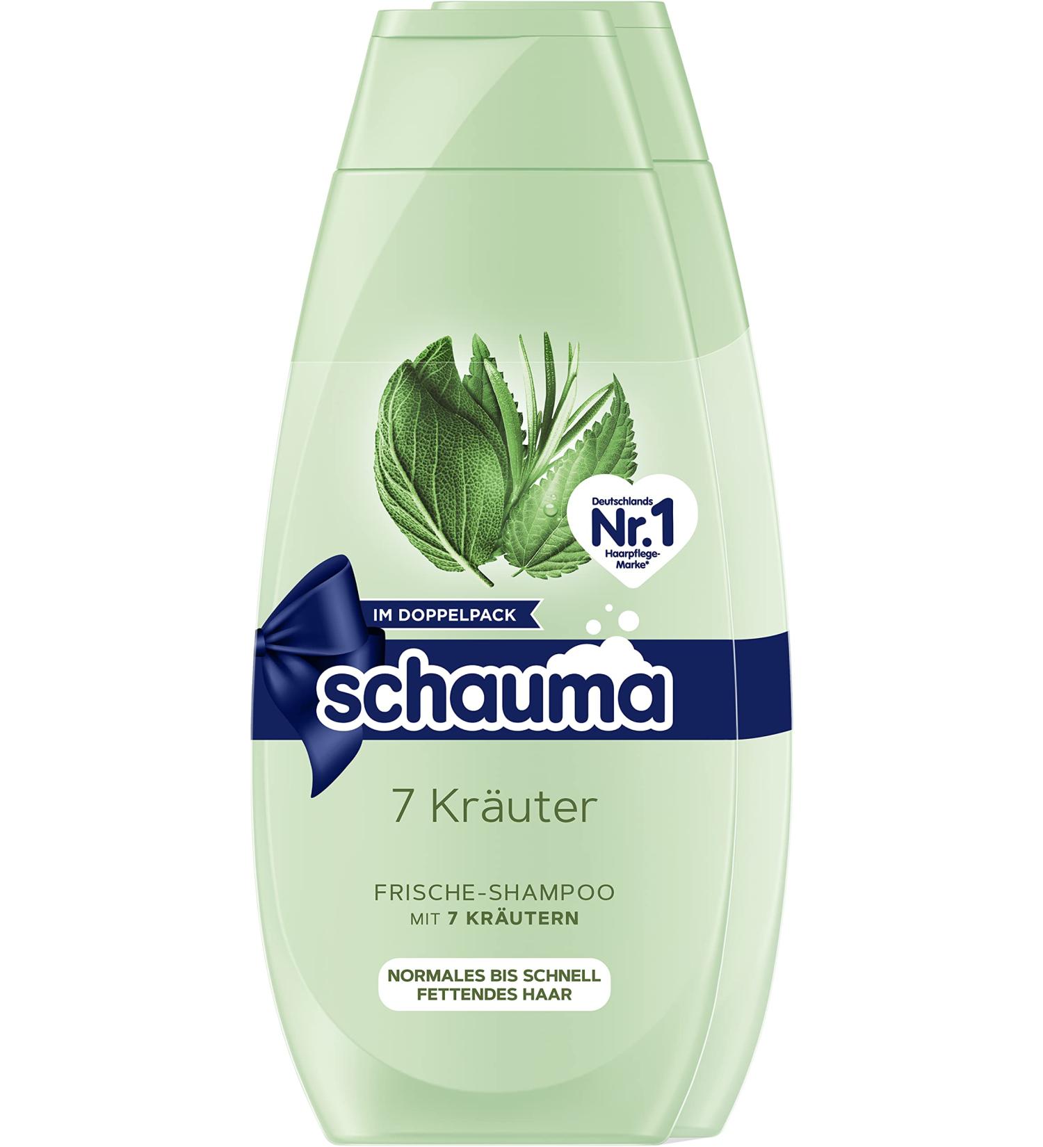  Schauma Schwarzkopf Schauma Shampoo 7 Herbs (2 400 ml) Shampoo for Normal to Oily Hair Quickly - Buy Online on GoSupps.com
