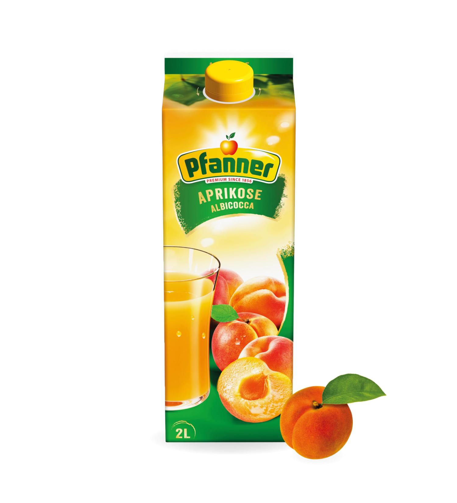Pfanner Apricot Nectar 2L - Delicious Fruit Drink with 40% Apricot Content | Buy Internationally - Buy Online on GoSupps.com