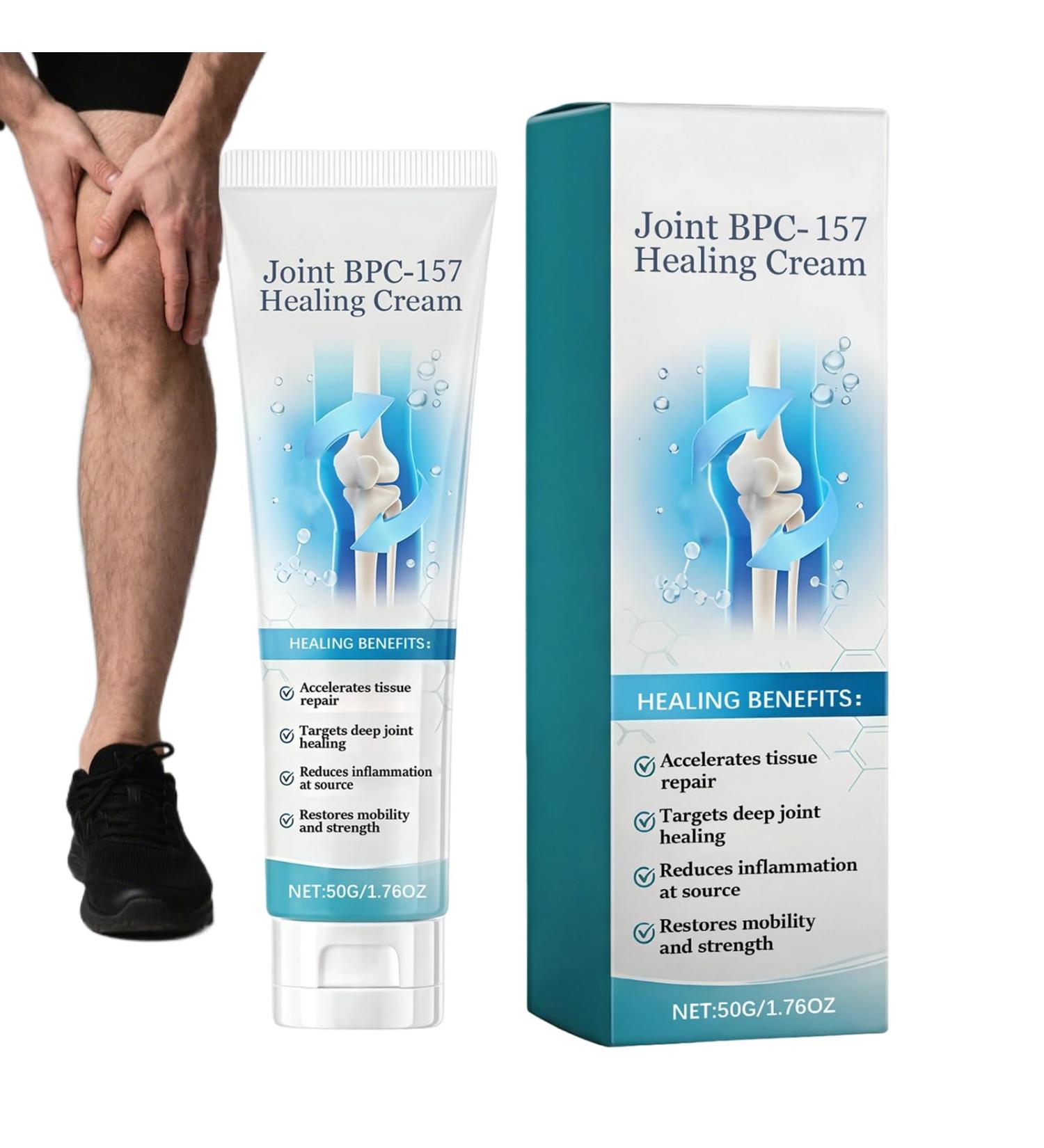 Cr me Articulaire | Absorption Rapide Post-Entra nement - Cr me pour Genoux et Muscles R paration des Articulations - pour Genoux Coudes Mains Jambes Pieds Dos Hommes Femmes Adultes Sportifs - Buy Online on GoSupps.com
