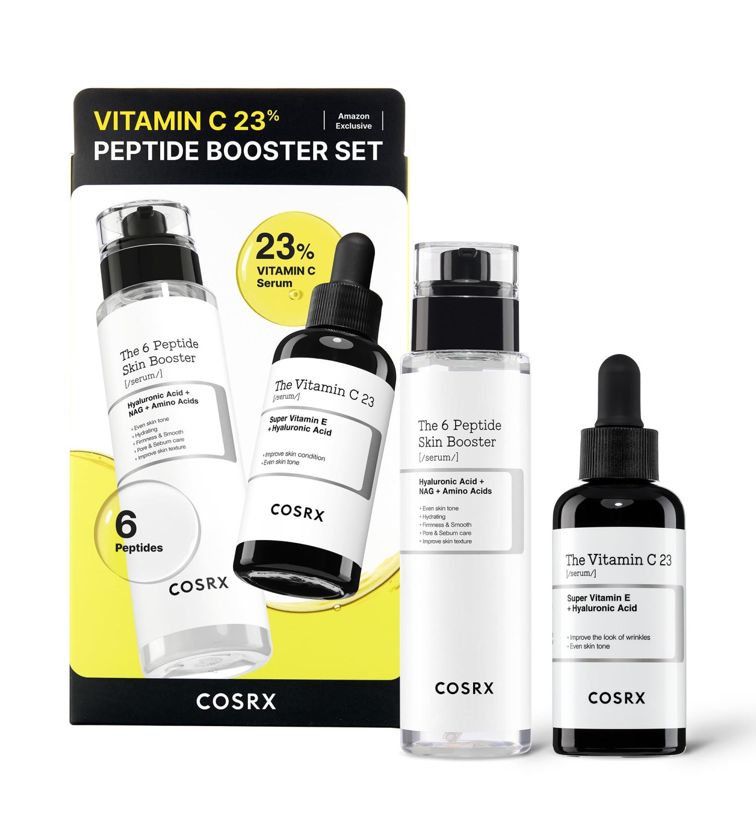 COSRX Vitamin C 23% Peptide Booster Set - Amazon Exclusive - Korean Skin Care Gift Sets Vitamin C Serum Face Serum Vitamin 23% Peptide Set - Buy Online on GoSupps.com