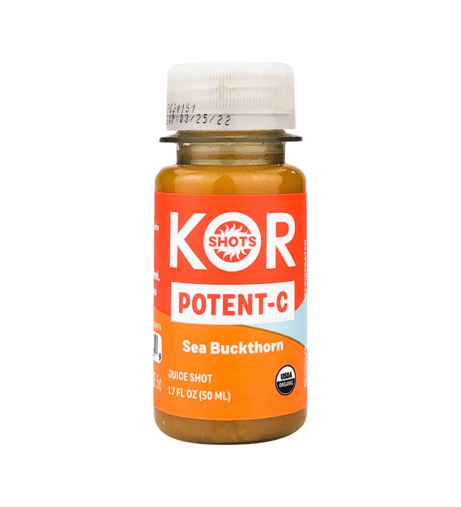 KOR Shots Sea Buckthorn & Baobab - Organic Vitamin C Superfood Shot (1.7 Fl Oz) | International Shipping Available - Buy Online on GoSupps.com