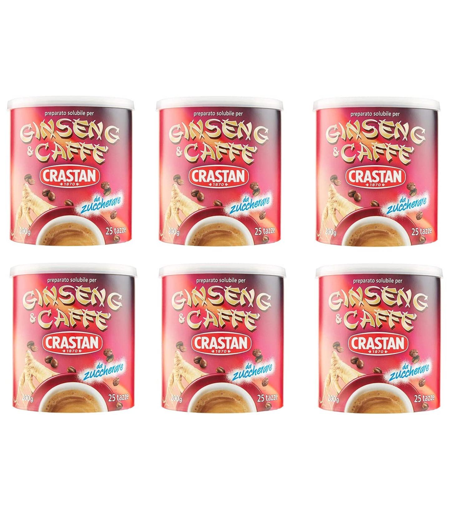  Crastan Crastan Instant Ginseng & Coffee Drink (200 g 25 cups) of Italian origin - Buy Online on GoSupps.com