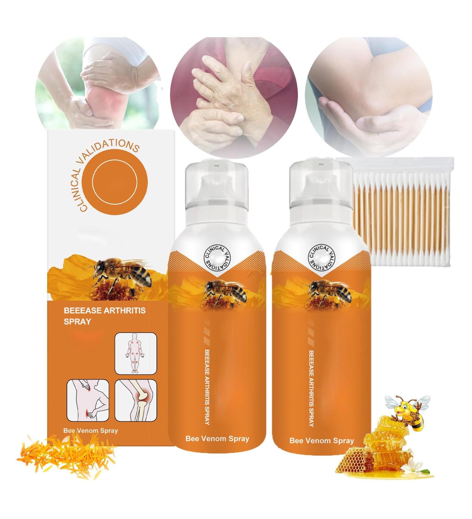 Body Therapy Bee Venom Joint & Bone Therapy Spray - Bee Venom Serum Spray Provides for Back Neck Hands Feet (2 Pcs) - Buy Online on GoSupps.com