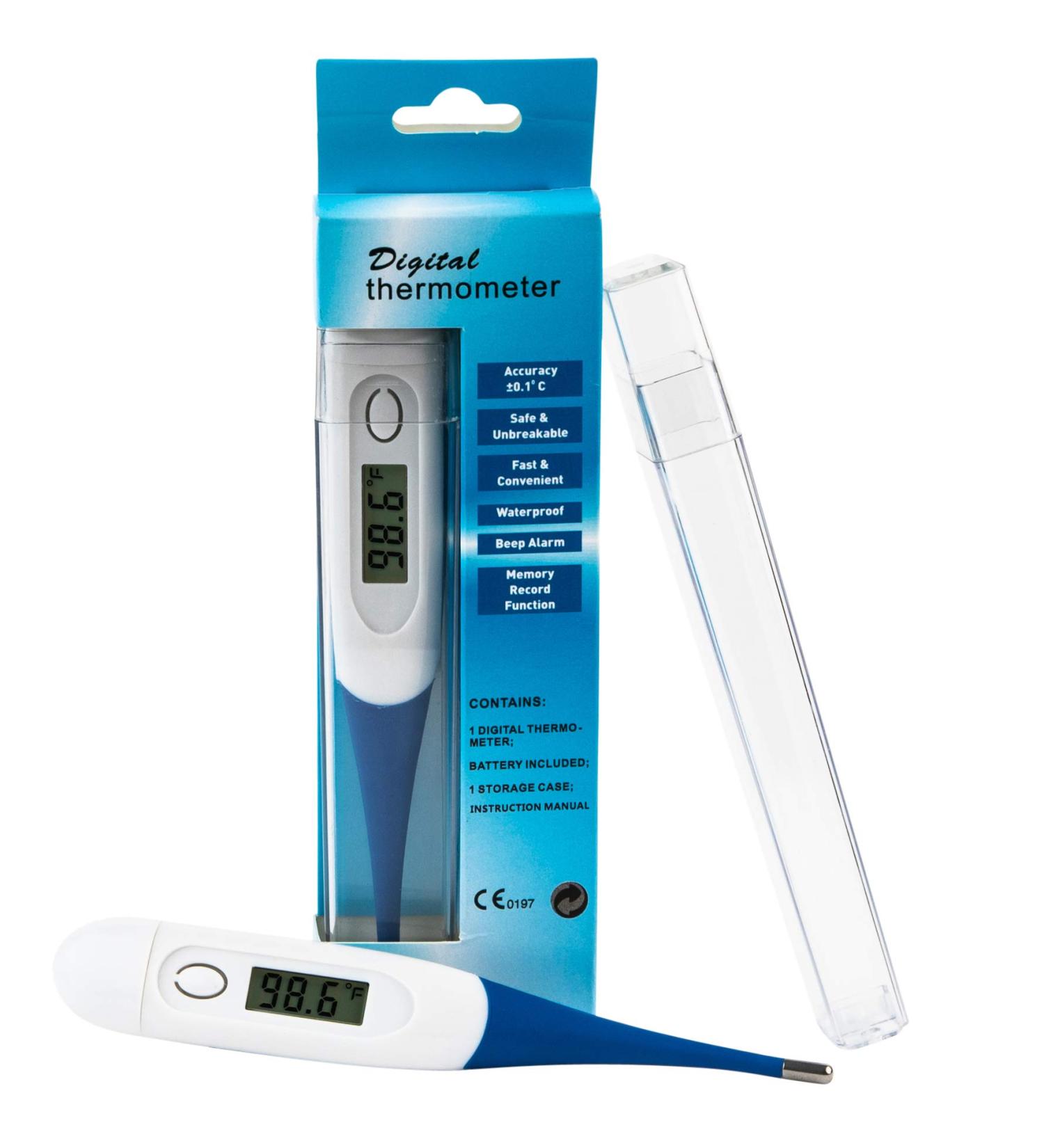 Digital Medical Thermometer - Accurate Fever Indicator for Baby, Children, and Adults - Fast Readings - Oral and Rectal Termometro - Buy Online on GoSupps.com