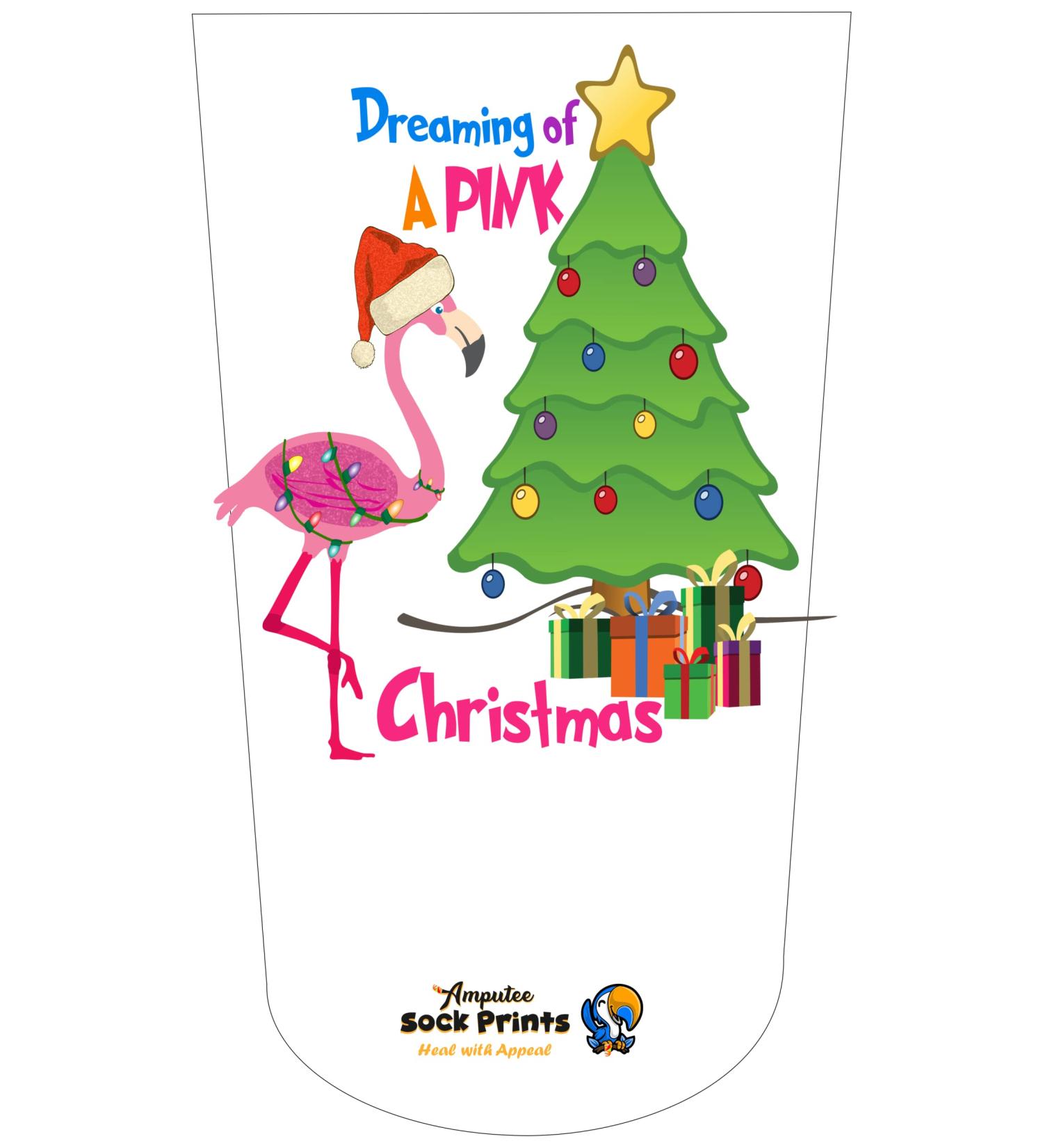 Flamingos Dreaming of Christmas 3Ply Amputee Stump Sock - Buy Online on GoSupps.com