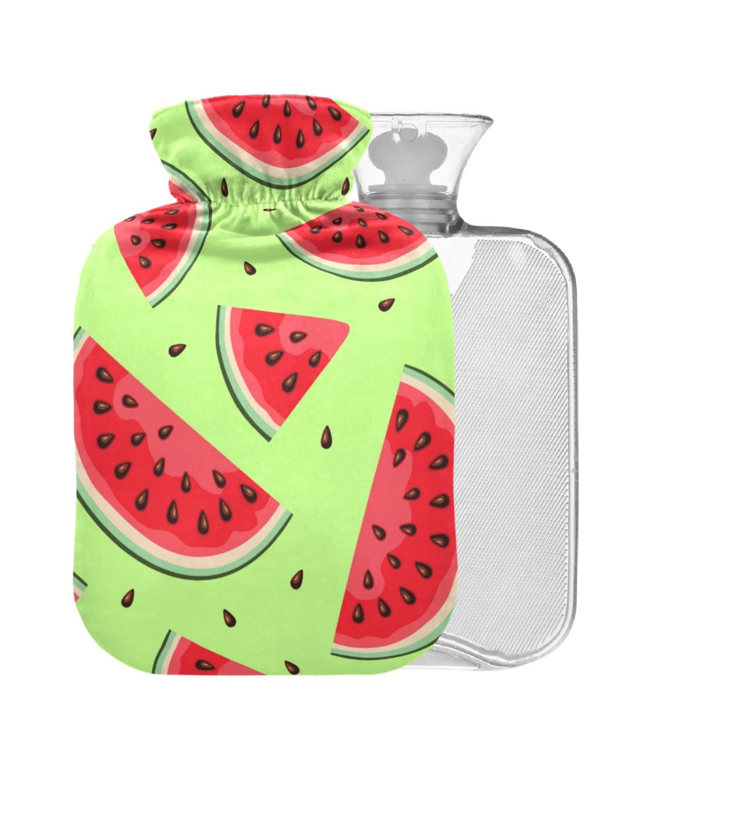 Buy BPA-Free Watermelon Slices Hot Water Bottle 1L - Pain Relief for Headache & Neck | International Shipping - Buy Online on GoSupps.com