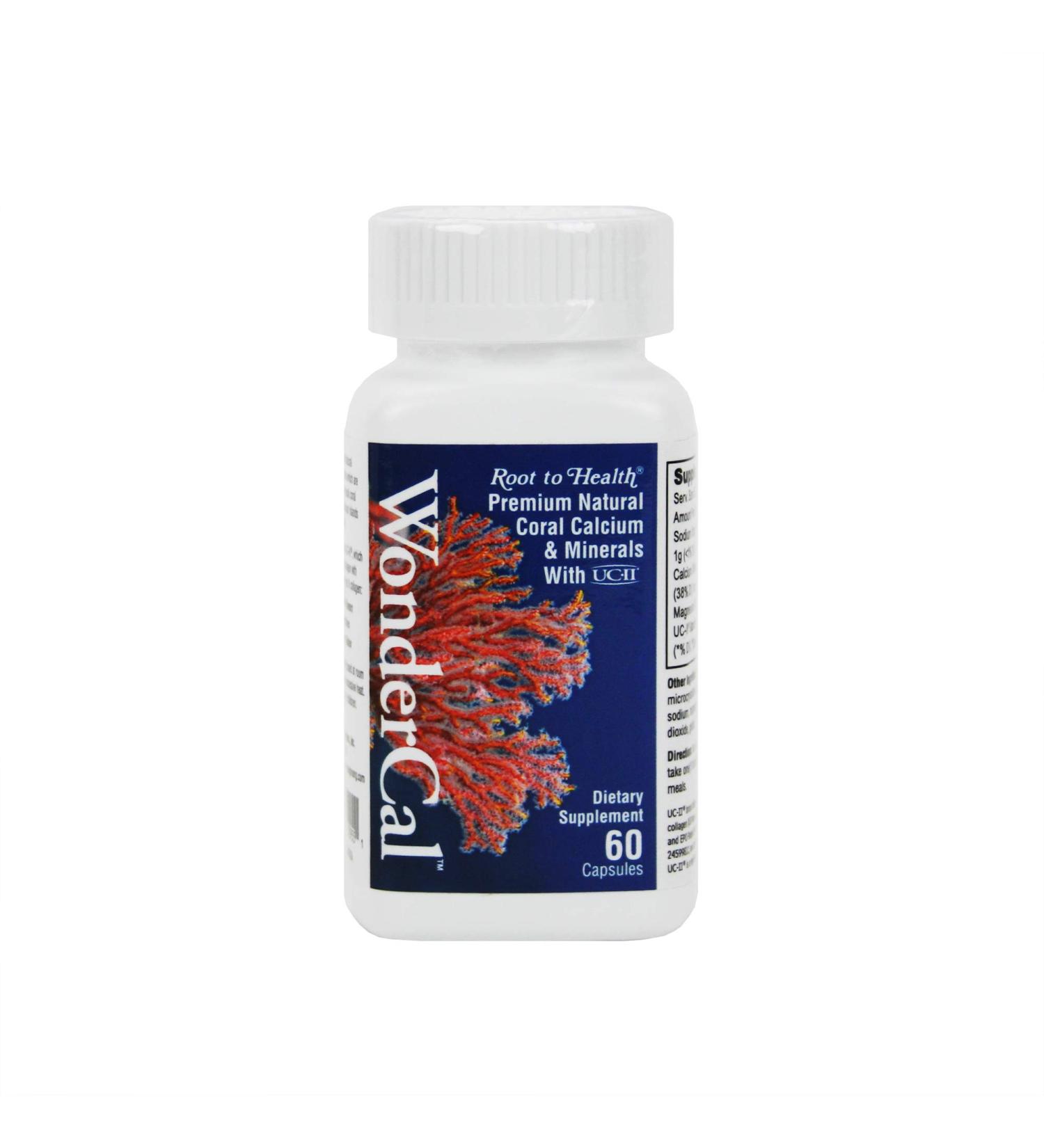 Hsu's Ginseng WonderCal 60 count Coral Calcium Supplement - SKU 2955 | 60ct Bottle - Buy Online on GoSupps.com