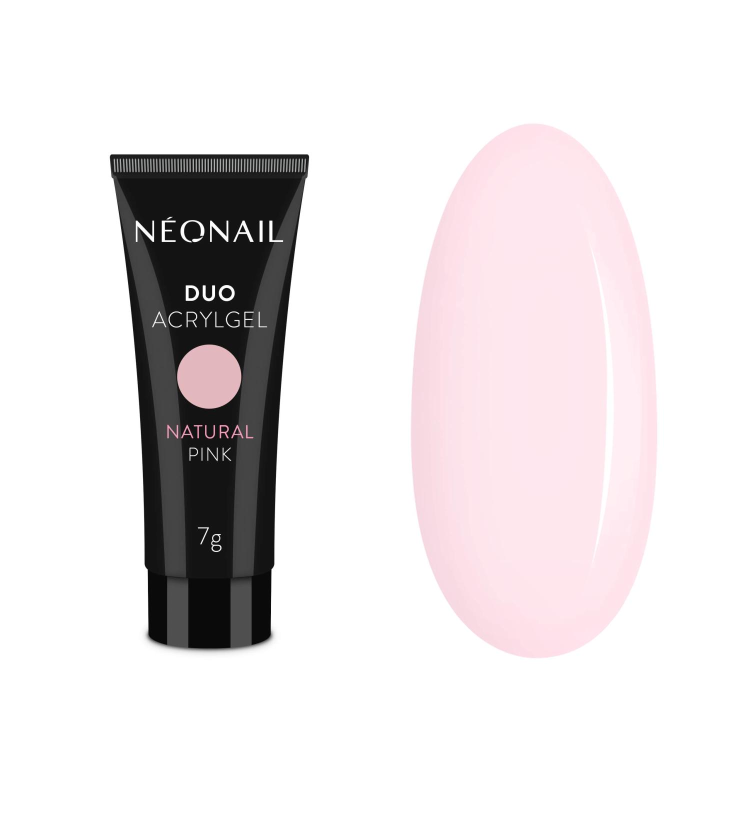 NeoNail Professional Duo Acrylic Gel 7g Nail Extension Artificial Nails Nail Modeling Building Gel Builder Gel (NATURAL PINK)