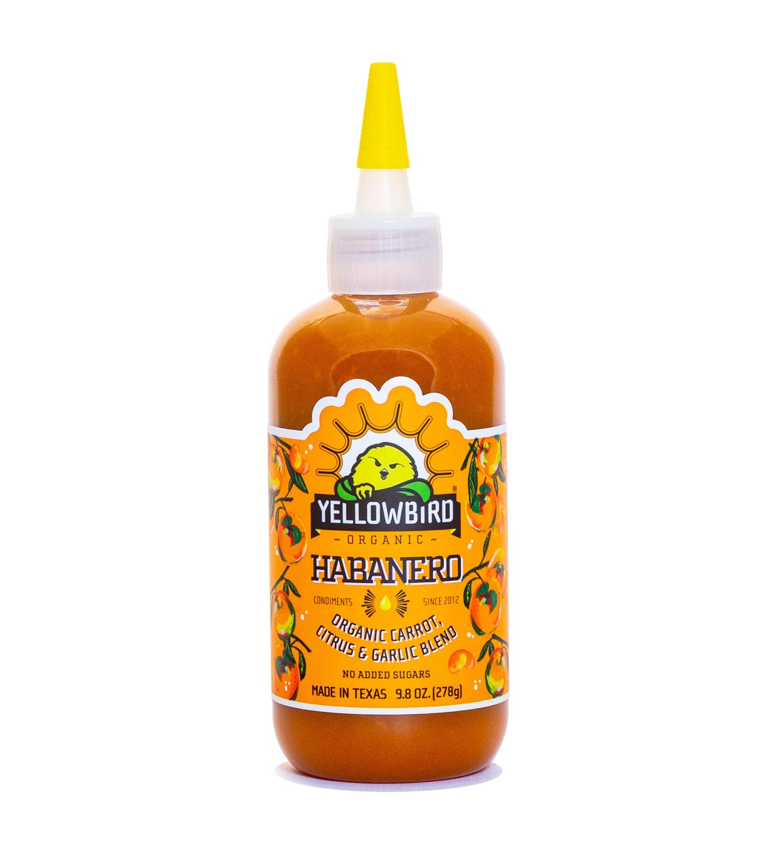 Yellowbird Organic Habanero Hot Sauce - Vegan, Gluten-Free, Non-GMO | 9.8 oz - Buy Online on GoSupps.com