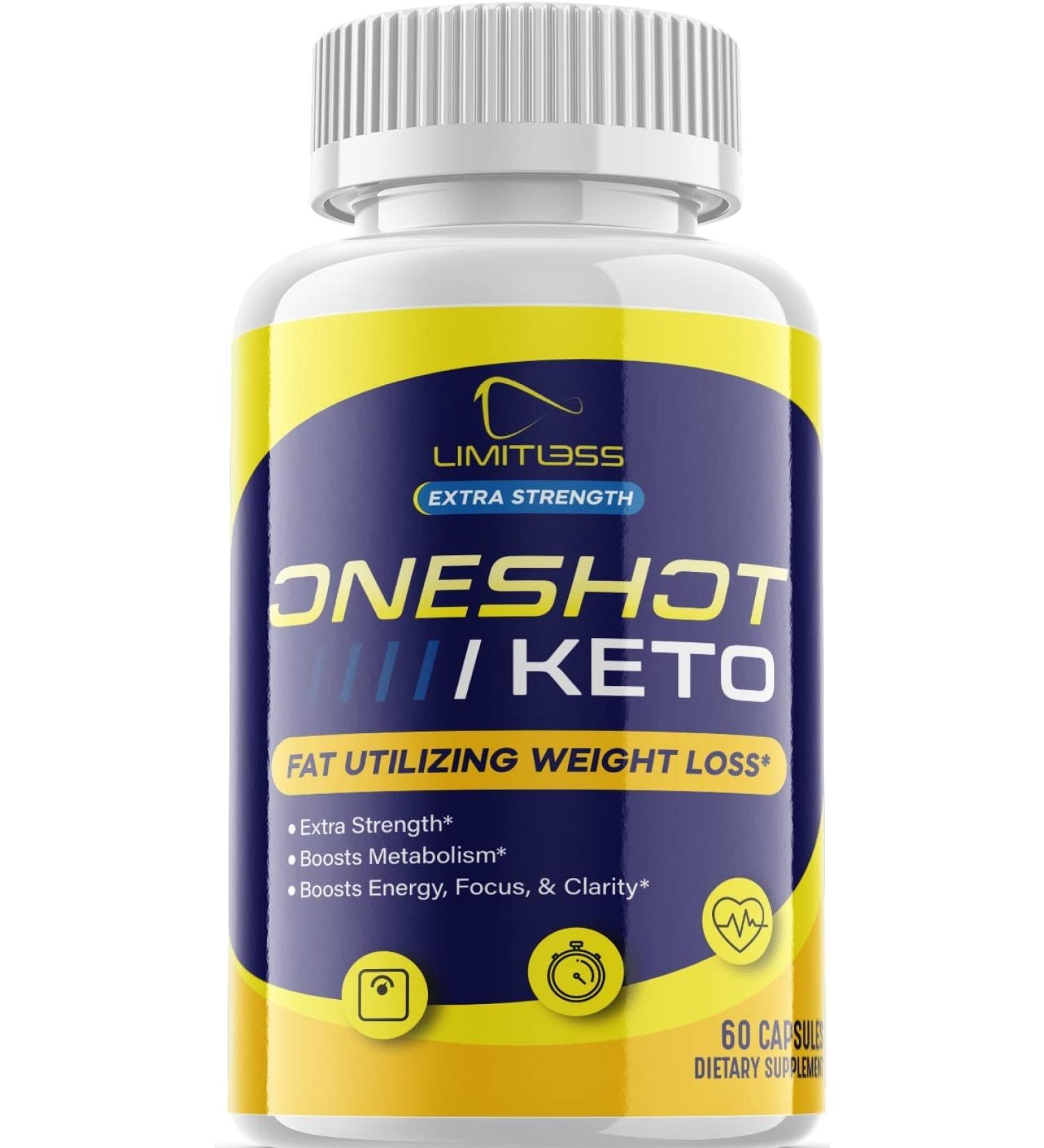 S.O Labs Limitless Extra Strength Oneshot Keto - 60 Capsules | Advanced Ketogenic Support - Buy Online on GoSupps.com