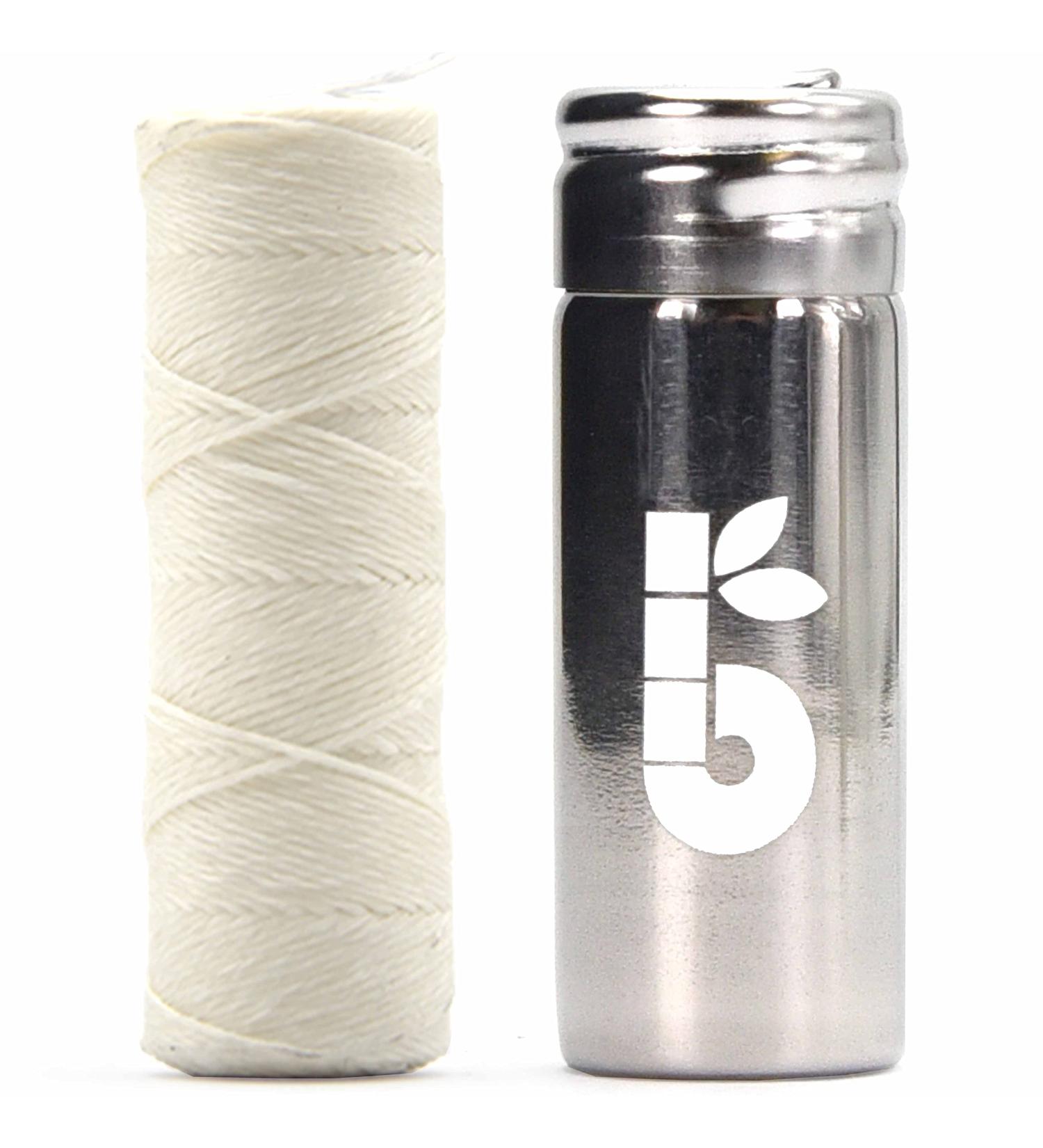 Bambaw Organic Silk Dental Floss + Stainless Steel Holder | Eco-Friendly Mint Floss | Plastic-Free & Refillable | 50m | Sustainable Oral Care - Buy Online on GoSupps.com