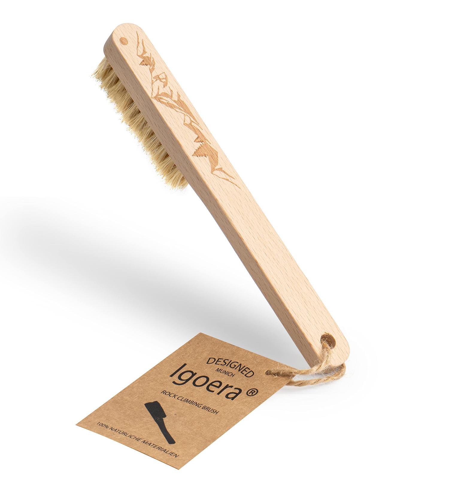 IGOERA Premium Boulder Brush - Cherry Wood Climbing Brush for Cleaning Holds & Ledges | Best Climbing Equipment - Buy Online on GoSupps.com