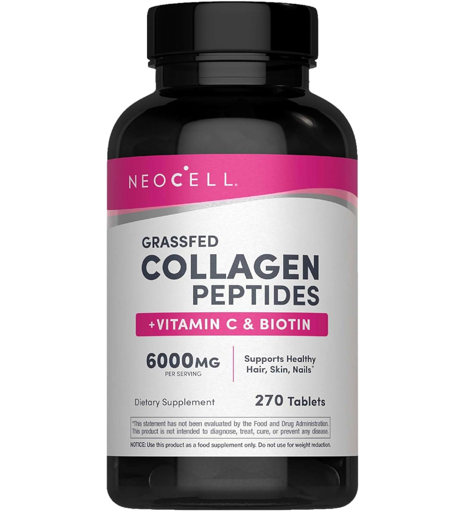 NeoCell Super Collagen + Vitamin C & Biotin 270 Tablets - Hair, Skin, Nail Support Dietary Supplement - Buy Online on GoSupps.com