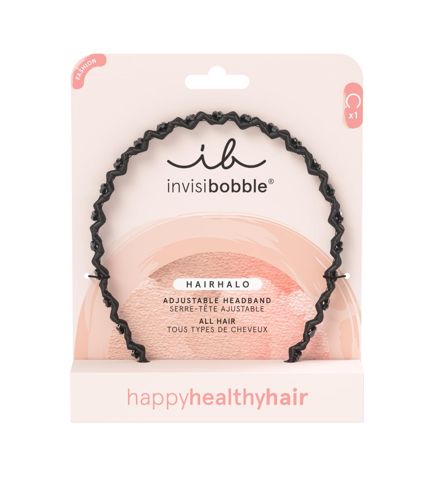 Invisibobble Hairhalo Haarreif - True Dark Sparkle Adjustable Hairband for Girls & Women | Soft & Comfortable Original Design from Munich - 1 Pack - Buy Online on GoSupps.com