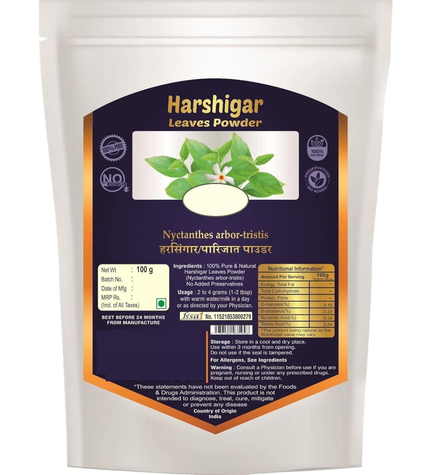 NN Harshingar Leaf Powder 100g